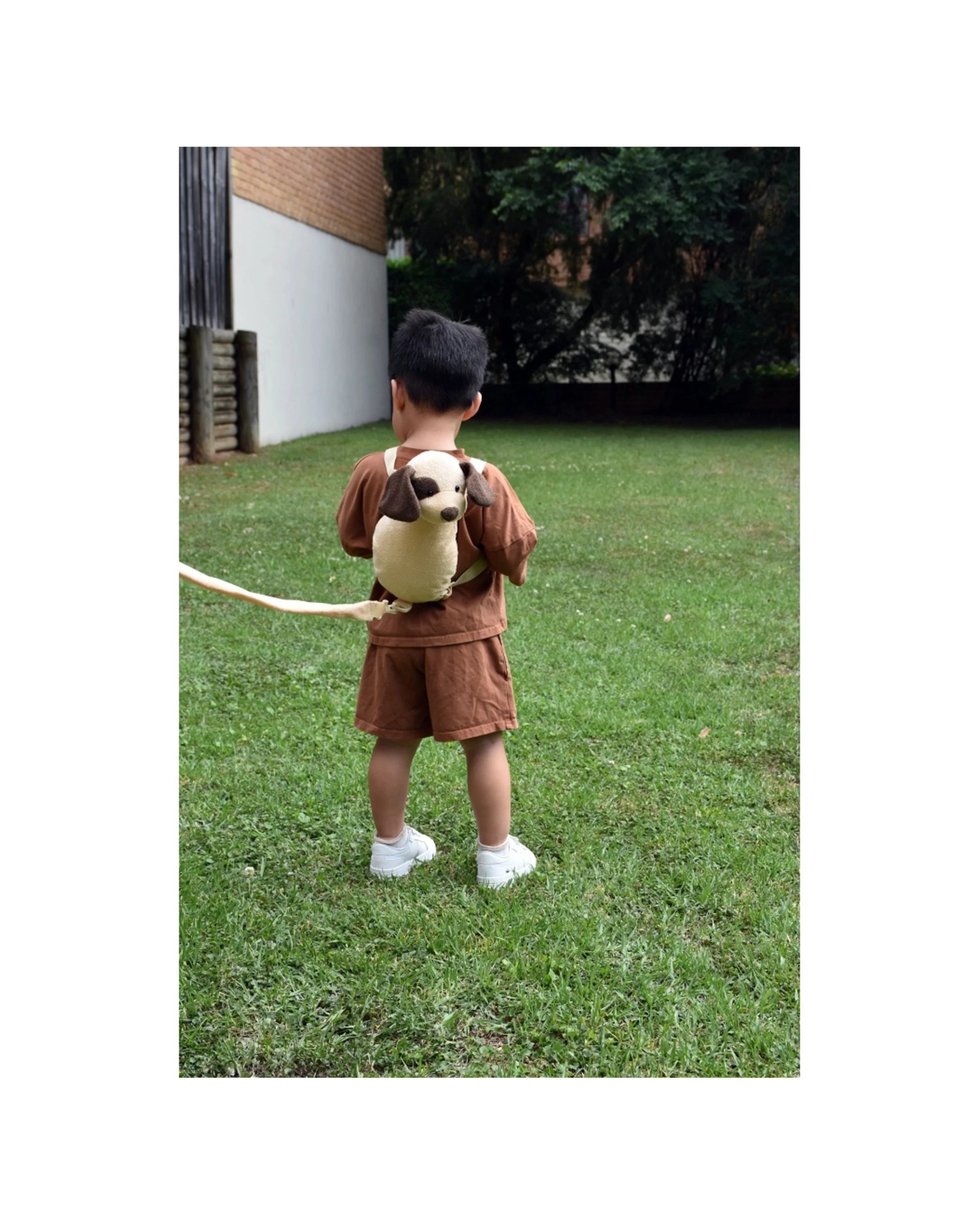 4 Playette 2 In 1 Harness Buddy Fluffy Dog Adjustable Straps For Toddlers - Brown, 4 of 7