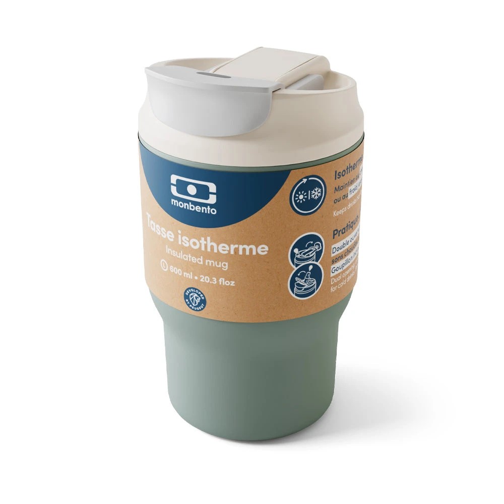 3 Monbento Travel Mug S Natural - Green, 3 of 5