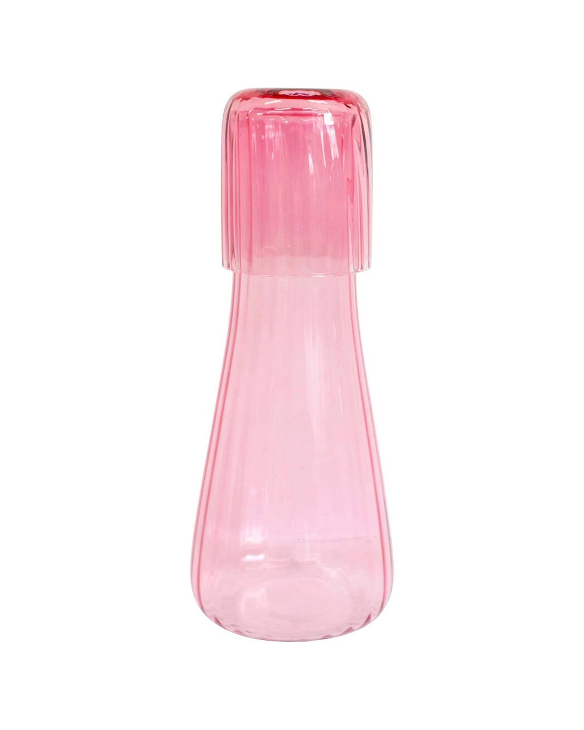 2 LVD Bedside Carafe Glass Home Kitchen Drinkware Decor 1L - Pink, 2 of 3