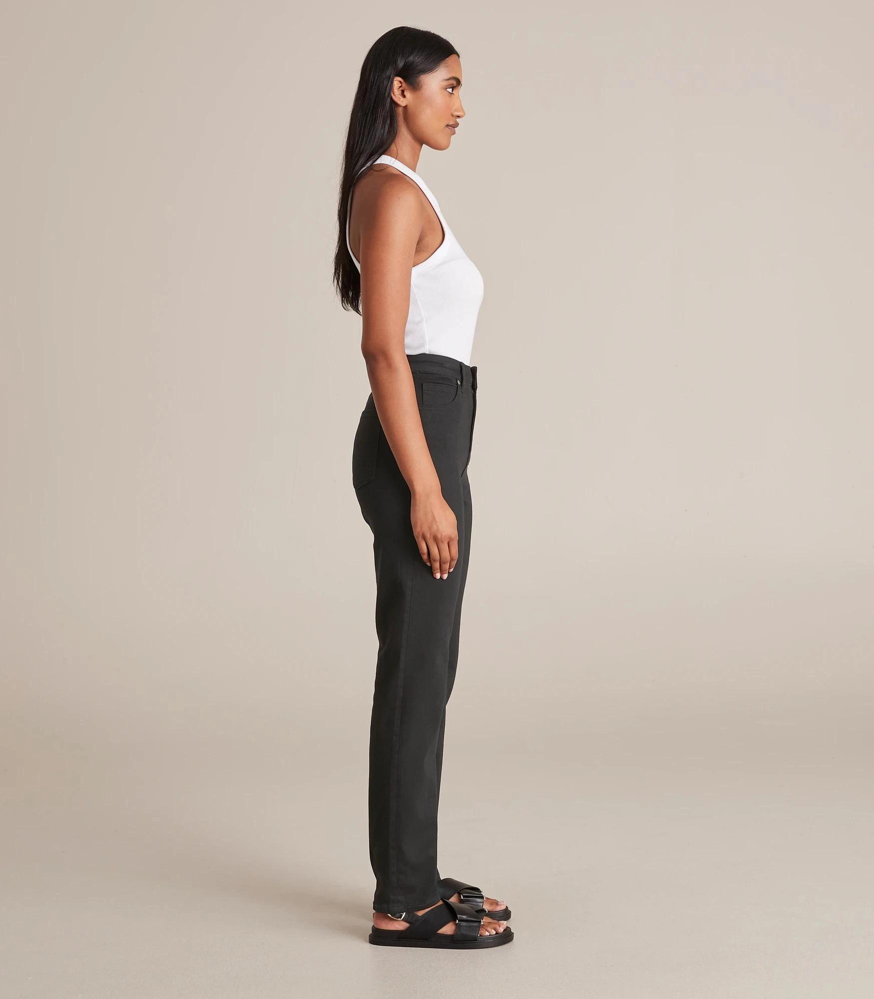 6 Target Alexa Straight High Rise Full Length Jeans STAY BLACK, 6 of 7