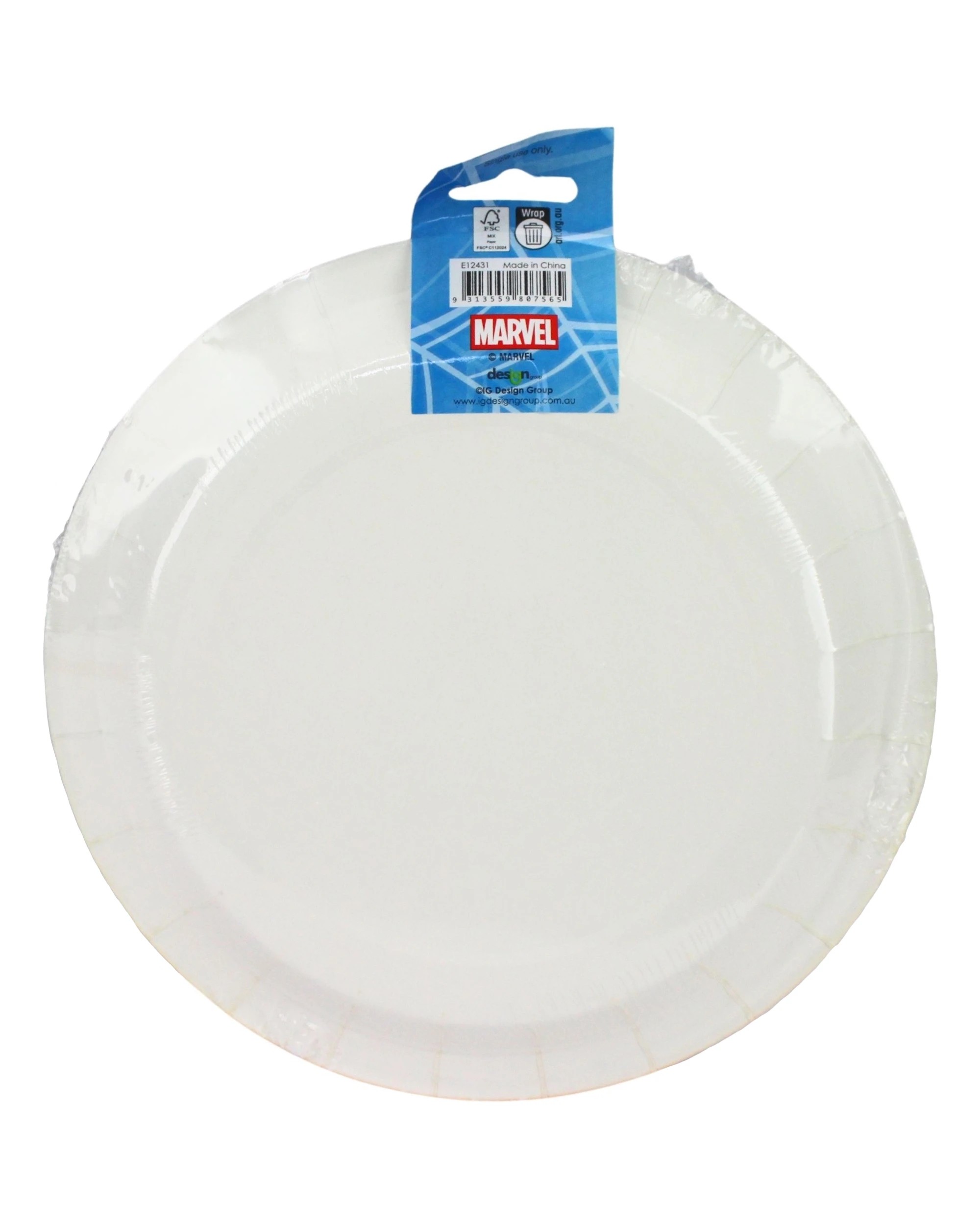 3 Artwrap Spiderman Party Hero Large Paper Plates Pack of 8 - Blue, 3 of 3