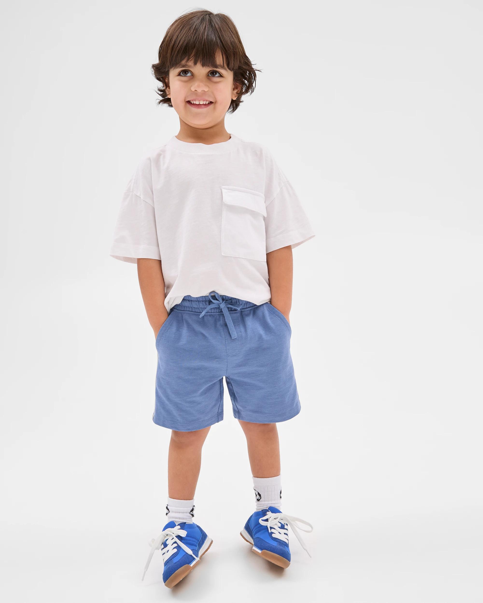 1 Target Australian Cotton Side Stripe Shorts BLUE, 1 of 5