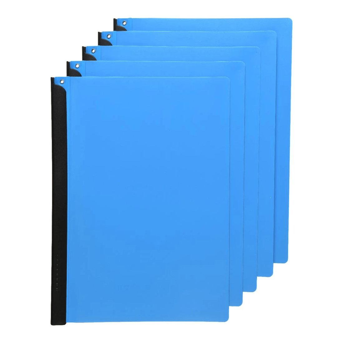2 J.Burrows A4 Clamp Files 5 Pack Blue, 2 of 4