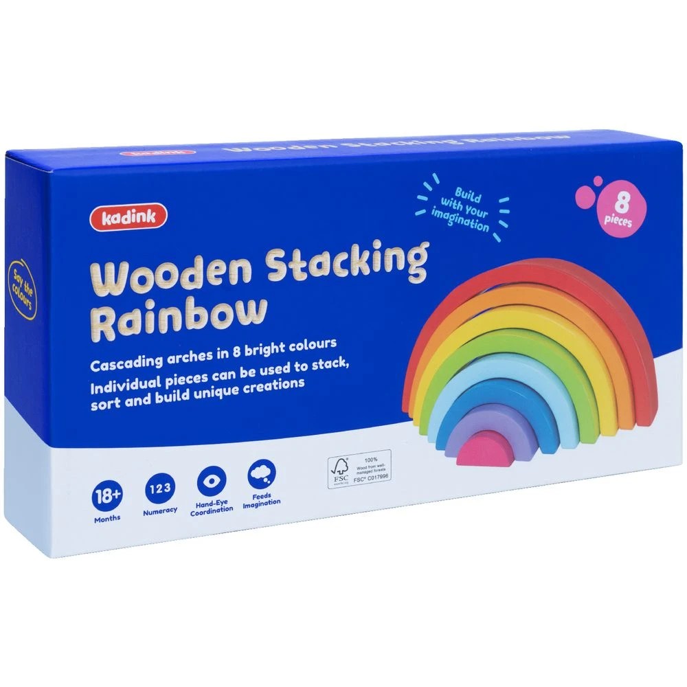4 Kadink Wooden Stacking Rainbow, 4 of 10