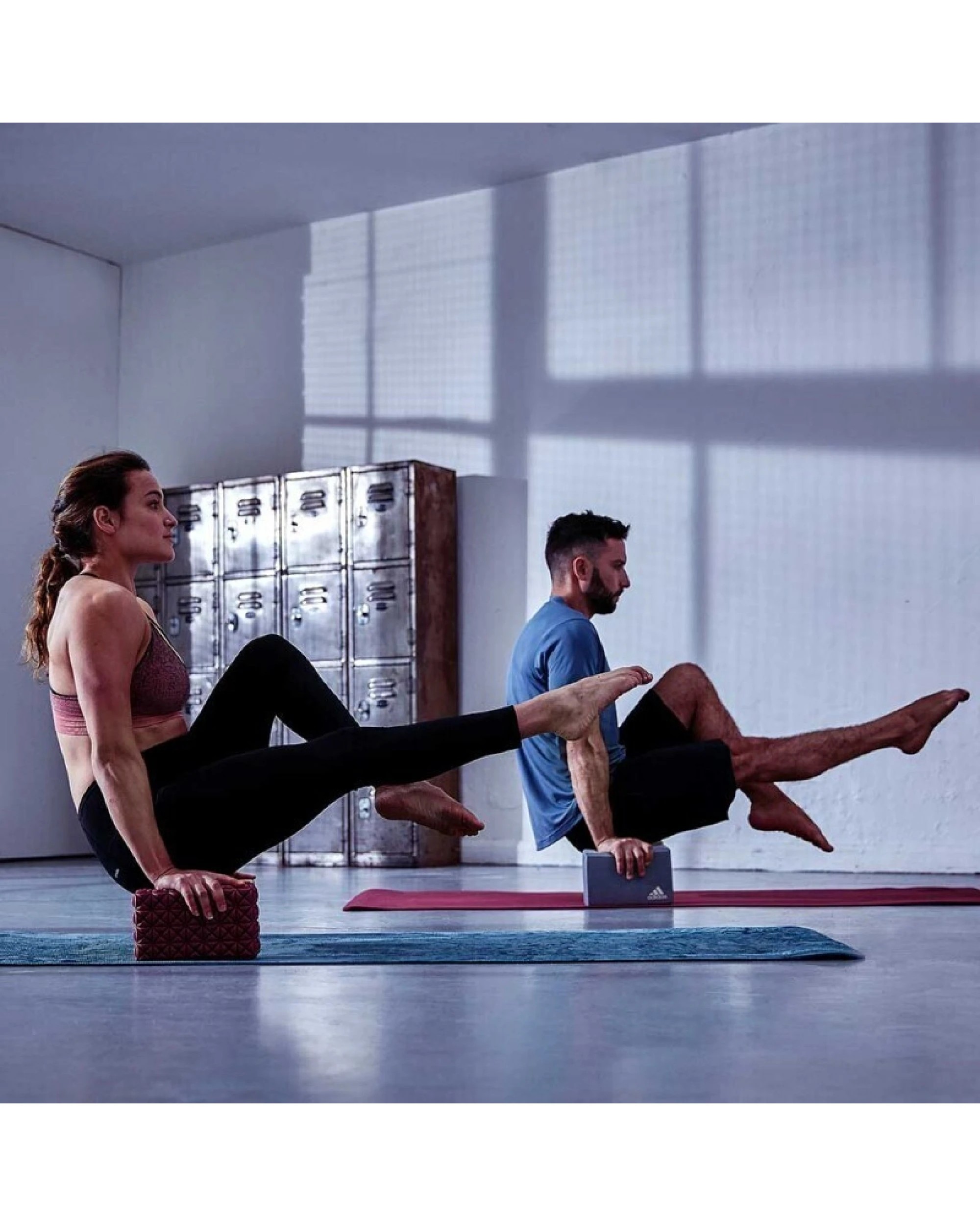 2 Adidas Eco Yoga Block Foam Brick Pilates Pose Aid Enviro Friendly Home Fitness, 2 of 10