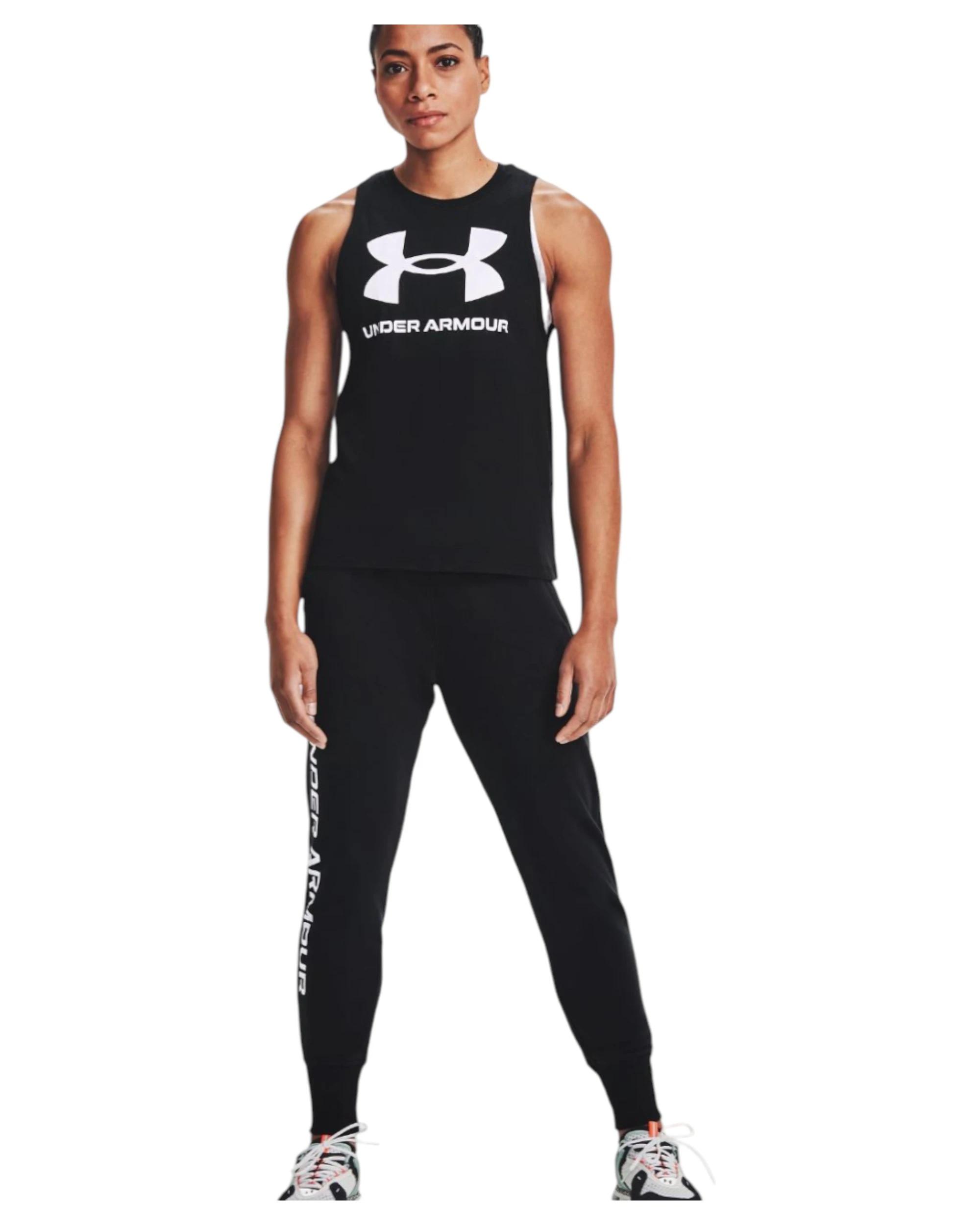 2 Under Armour 2 Pack Womens Live Sport Style Tank Top Singlet BLACK, 2 of 6