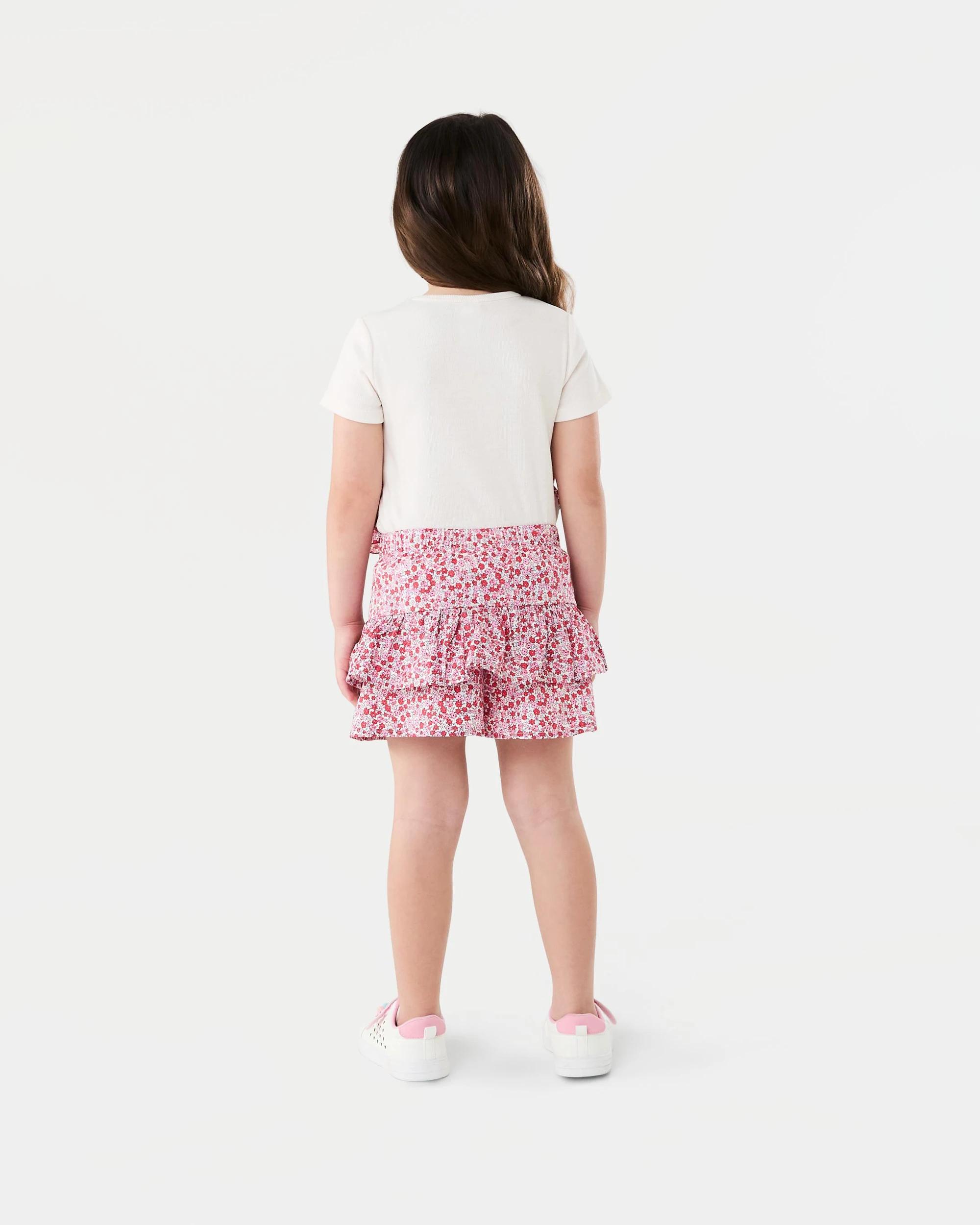 5 2-in-1 Short Sleeve T-shirt Red Floral, 5 of 6