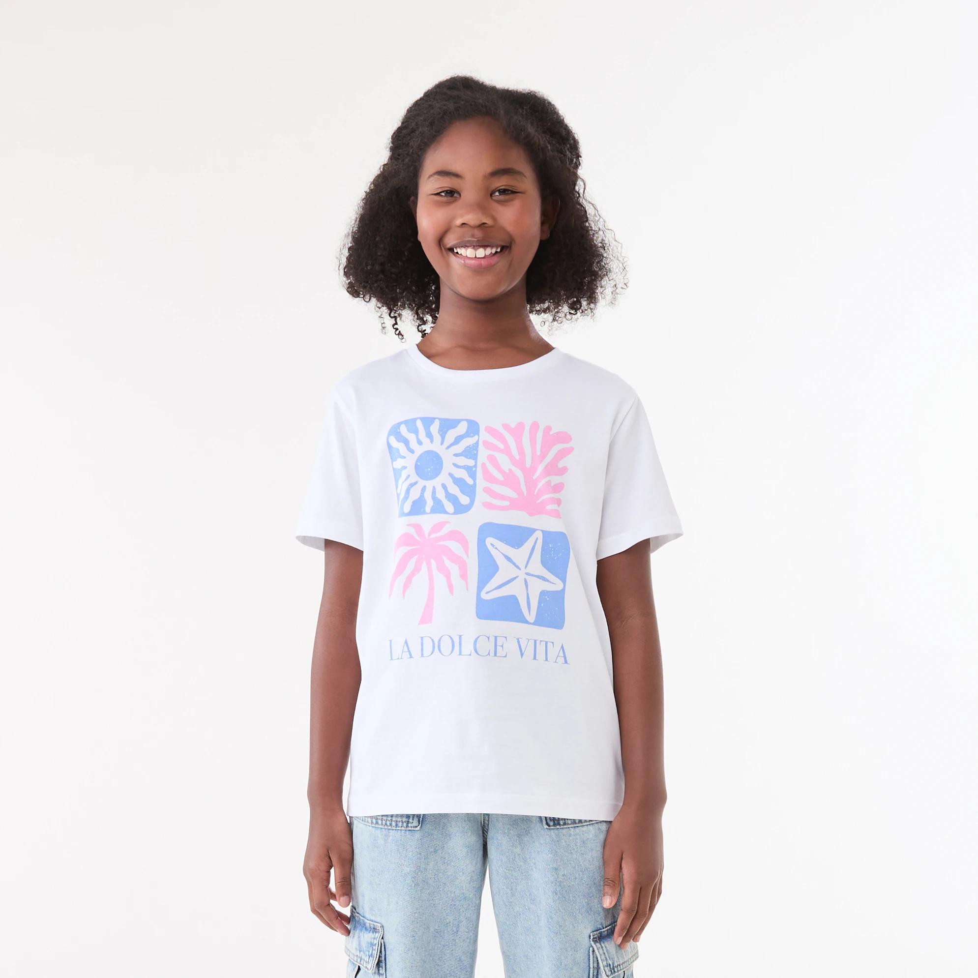 1 Short Sleeve Print T-shirt LA DOLCE VITA ICONS WHITE, 1 of 6