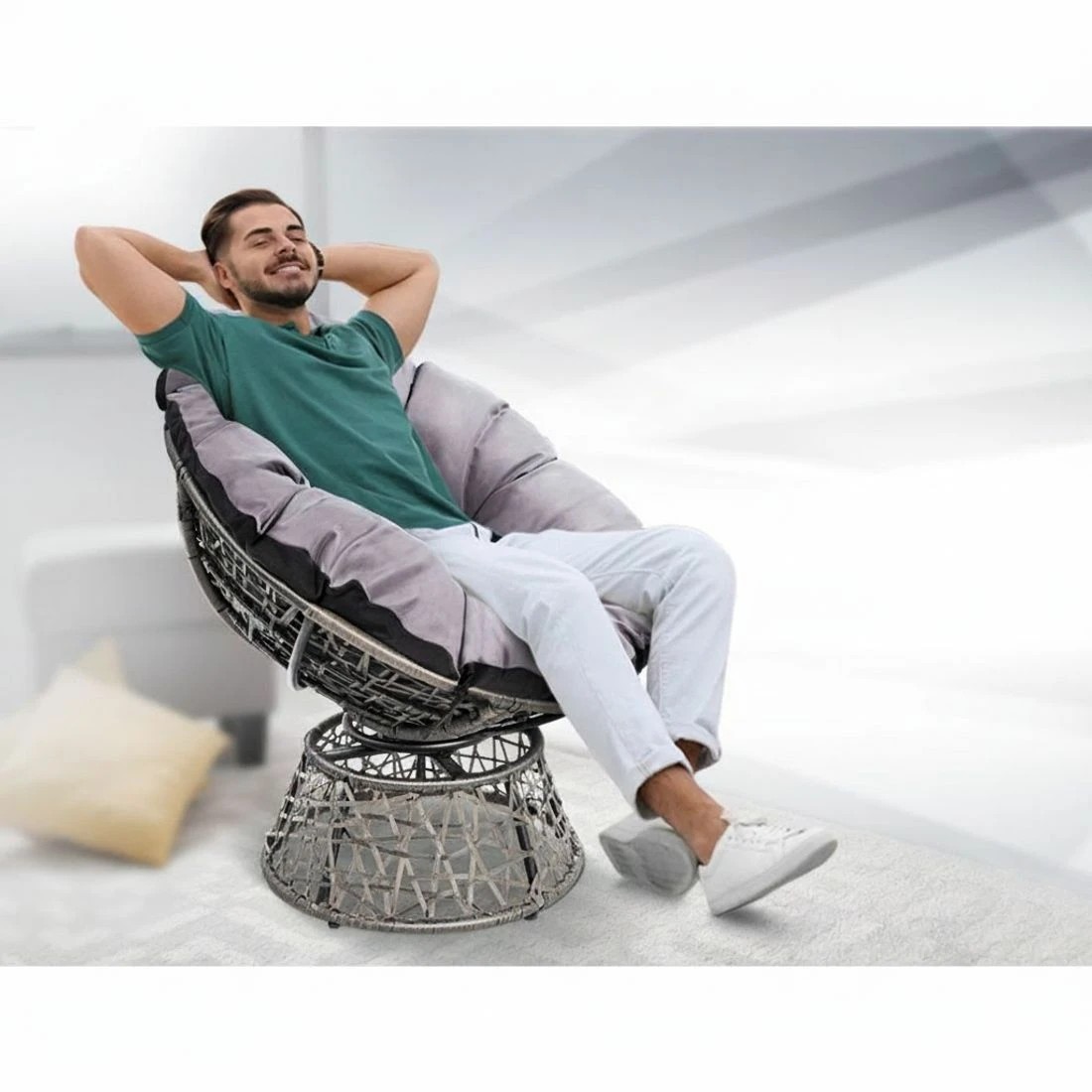 5 Gardeon Outdoor Chairs - Grey, 5 of 7