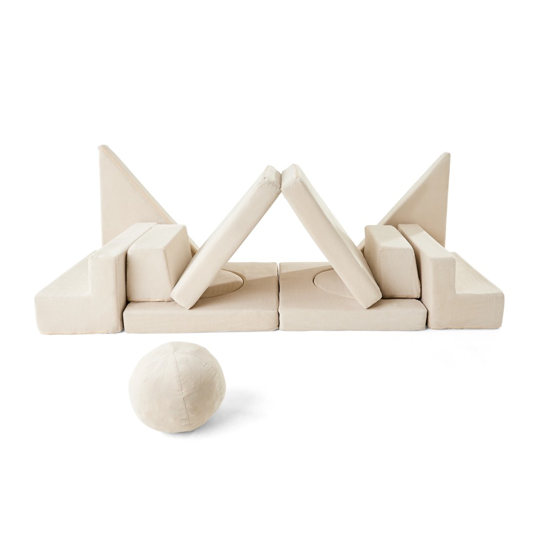 6 15 Piece Large Play Couch - Grey, 6 of 10