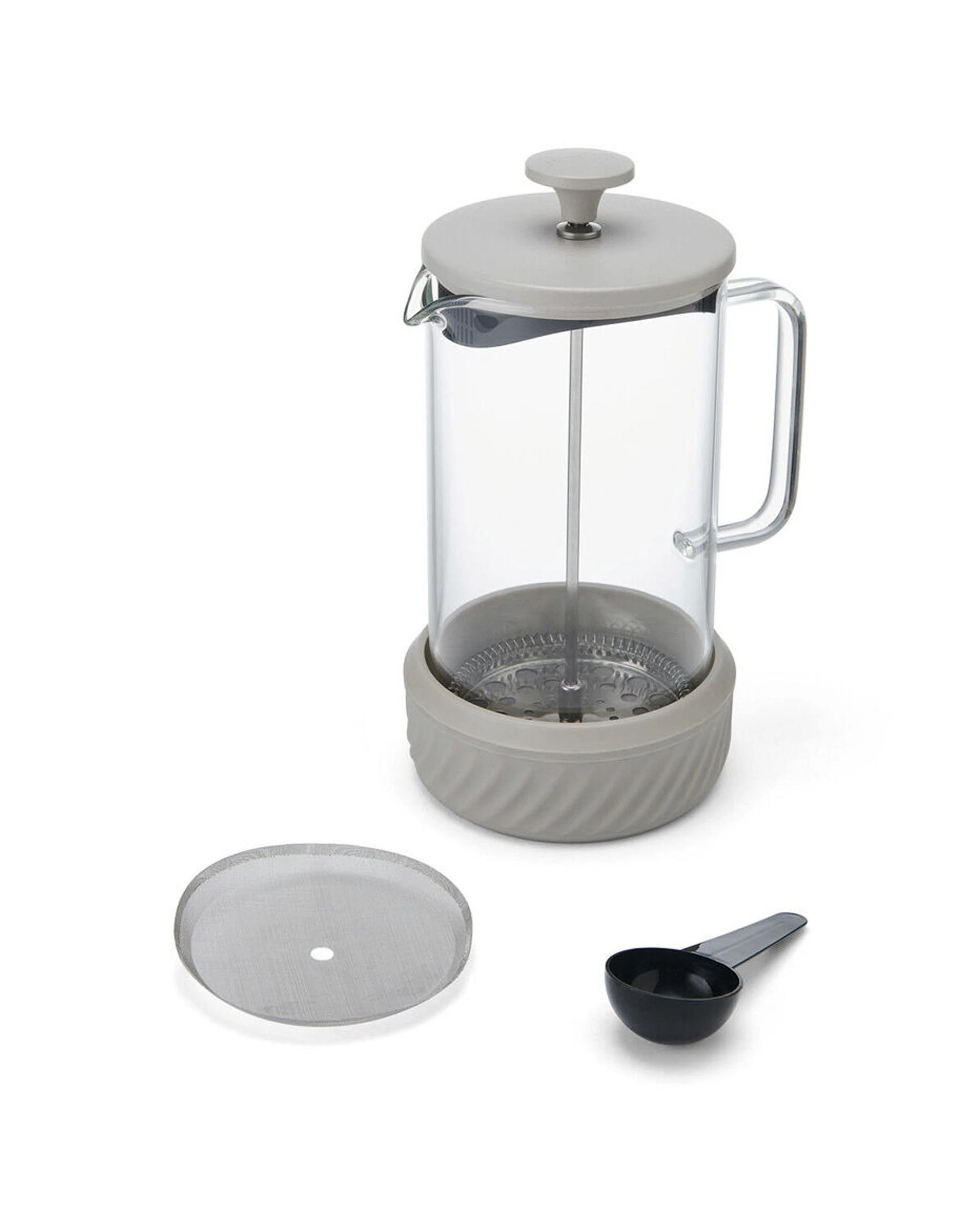 2 La Cafetiere 3pc Zero 8-Cup No Mess French Press Coffee Brewer 1L Latte - Brown, 2 of 8