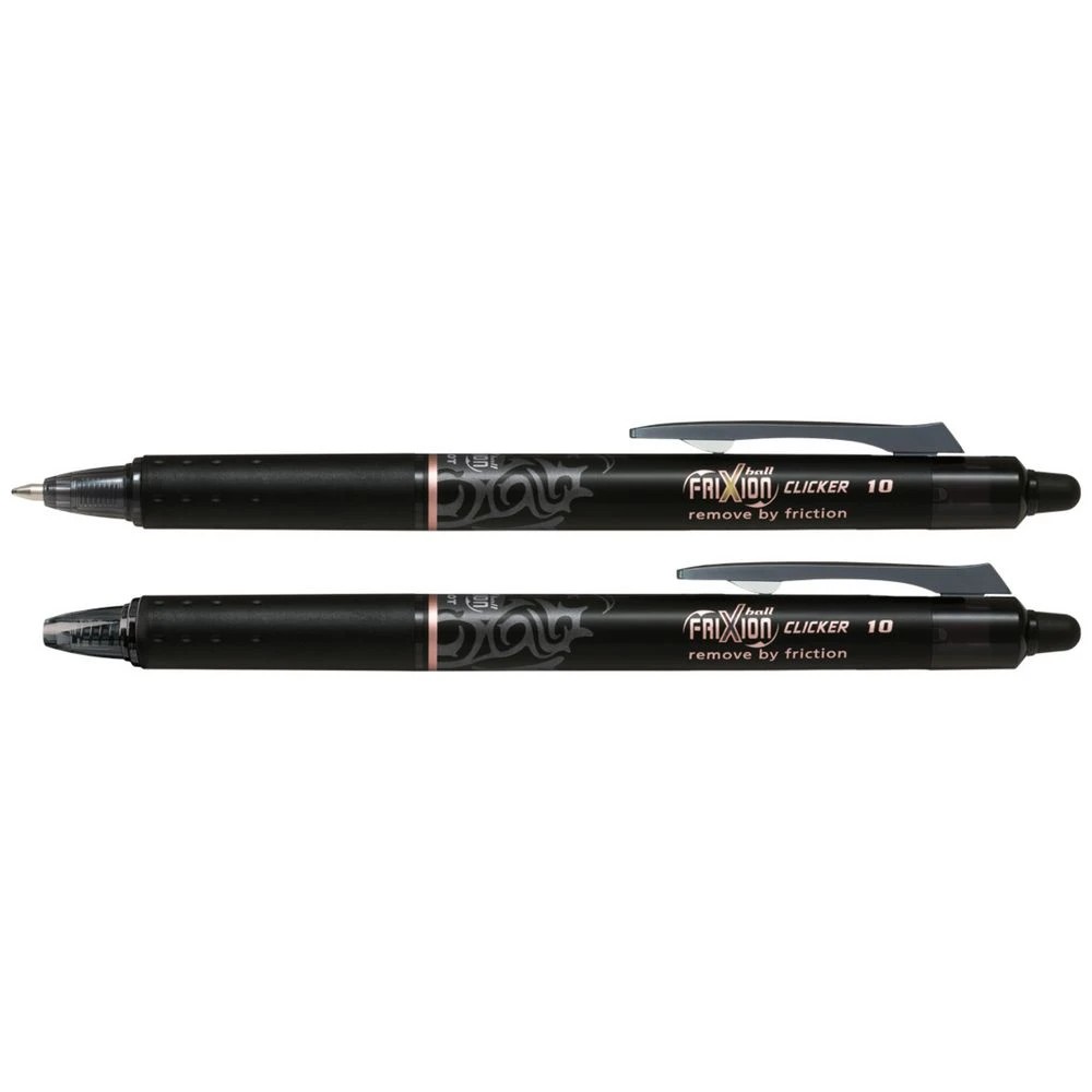 3 PILOT FriXion Clicker Erasable Gel Pen 1mm Black 2 Pack, 3 of 6