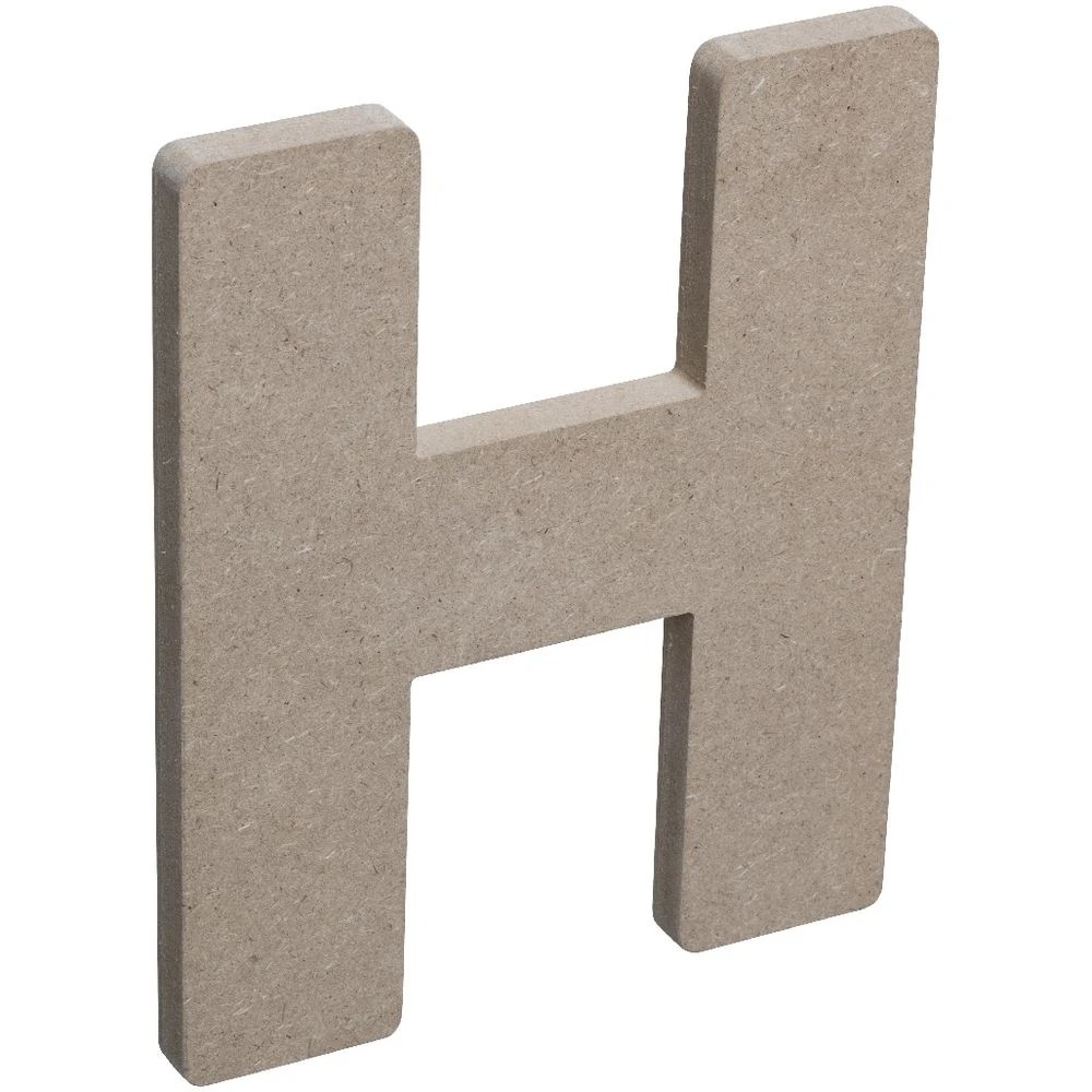 3 Born Wooden Alphabet Letter H 20cm, 3 of 3