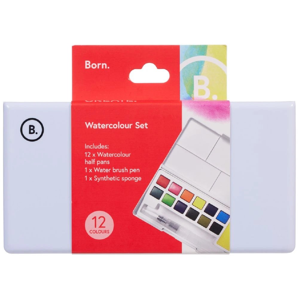 1 Born Watercolour Set 12 Pack, 1 of 4