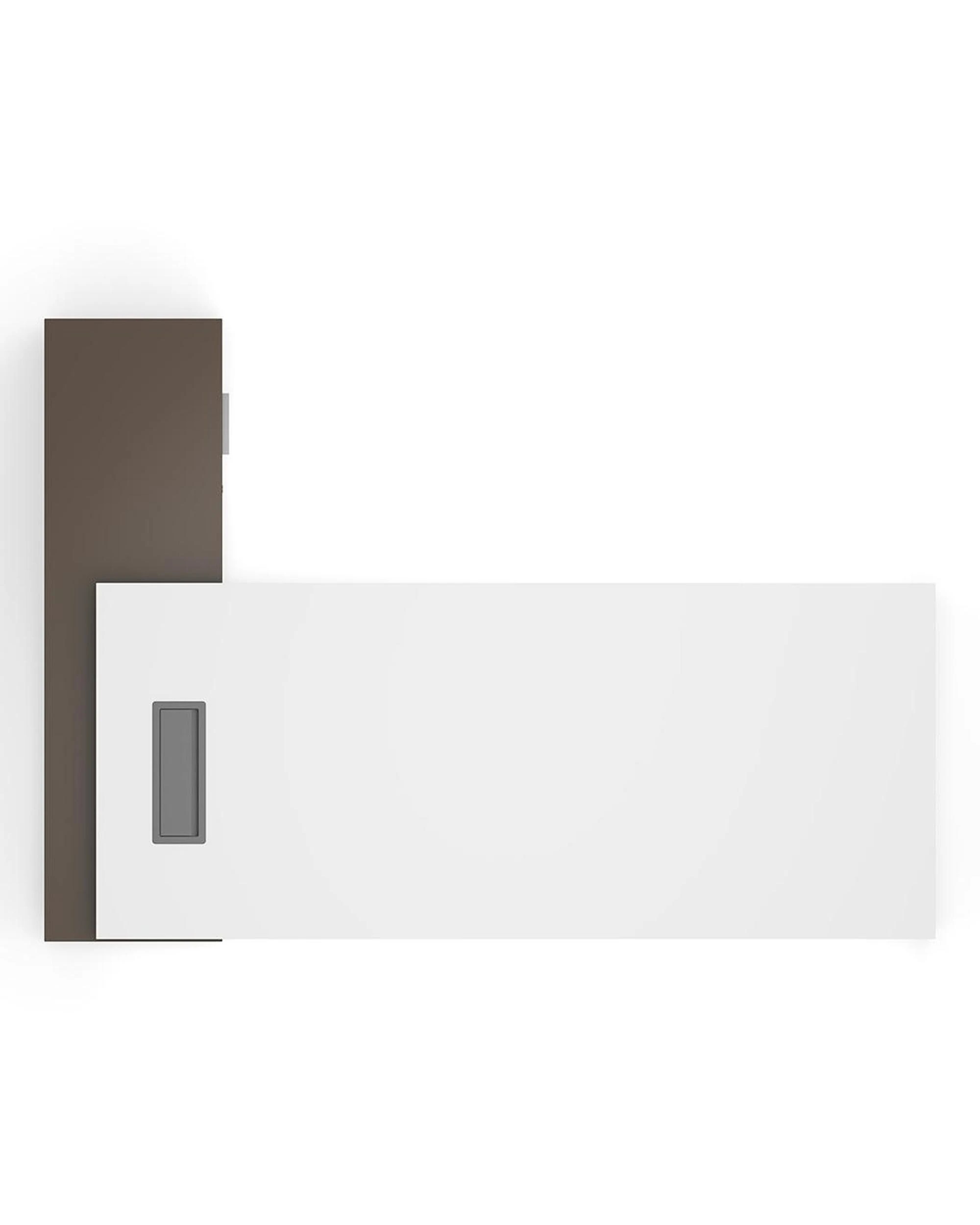 5 Esma 2m L-shaped Executive Desk White and Grey, 5 of 9