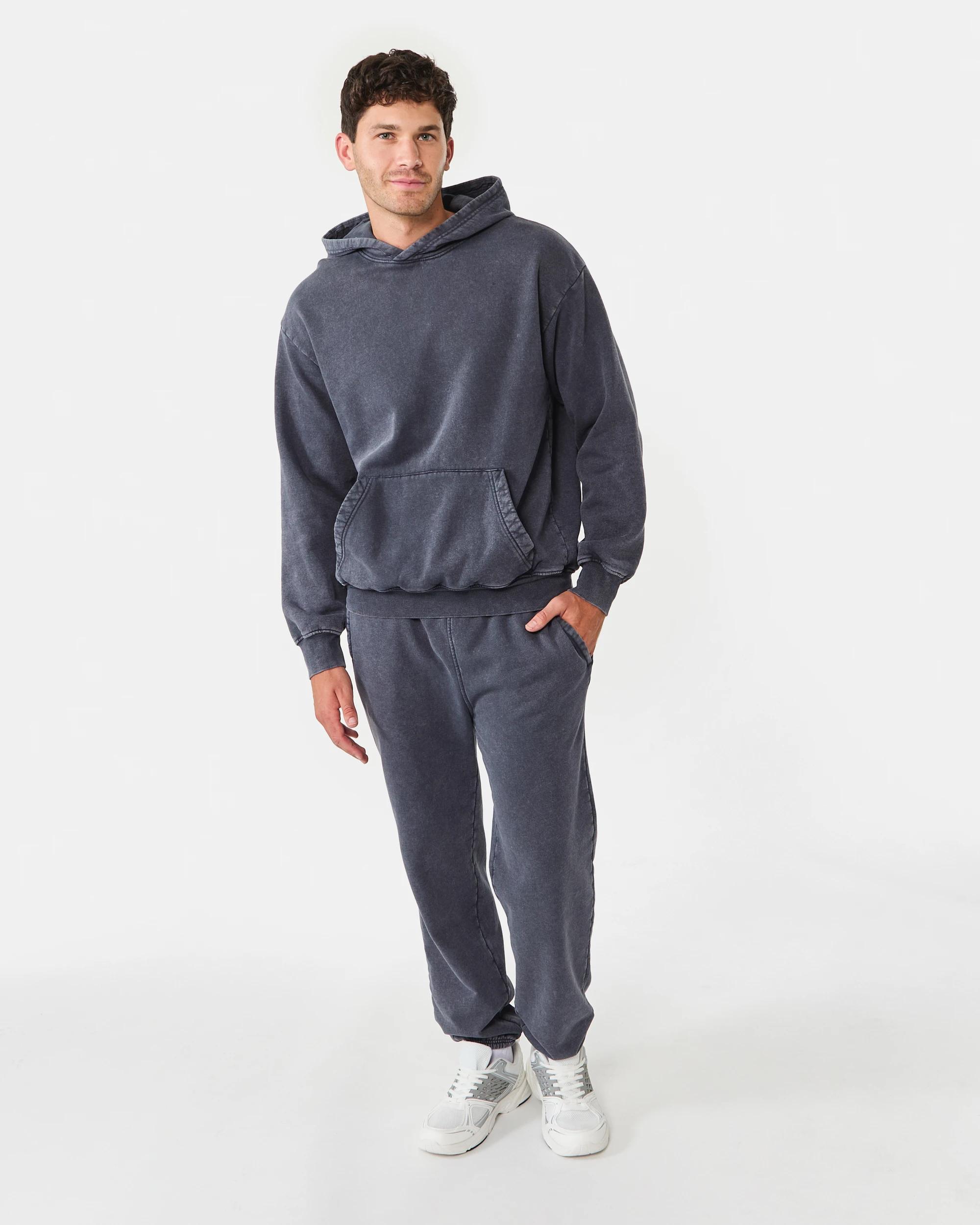 2 Garment Dyed Hoodie Gry Lava, 2 of 8