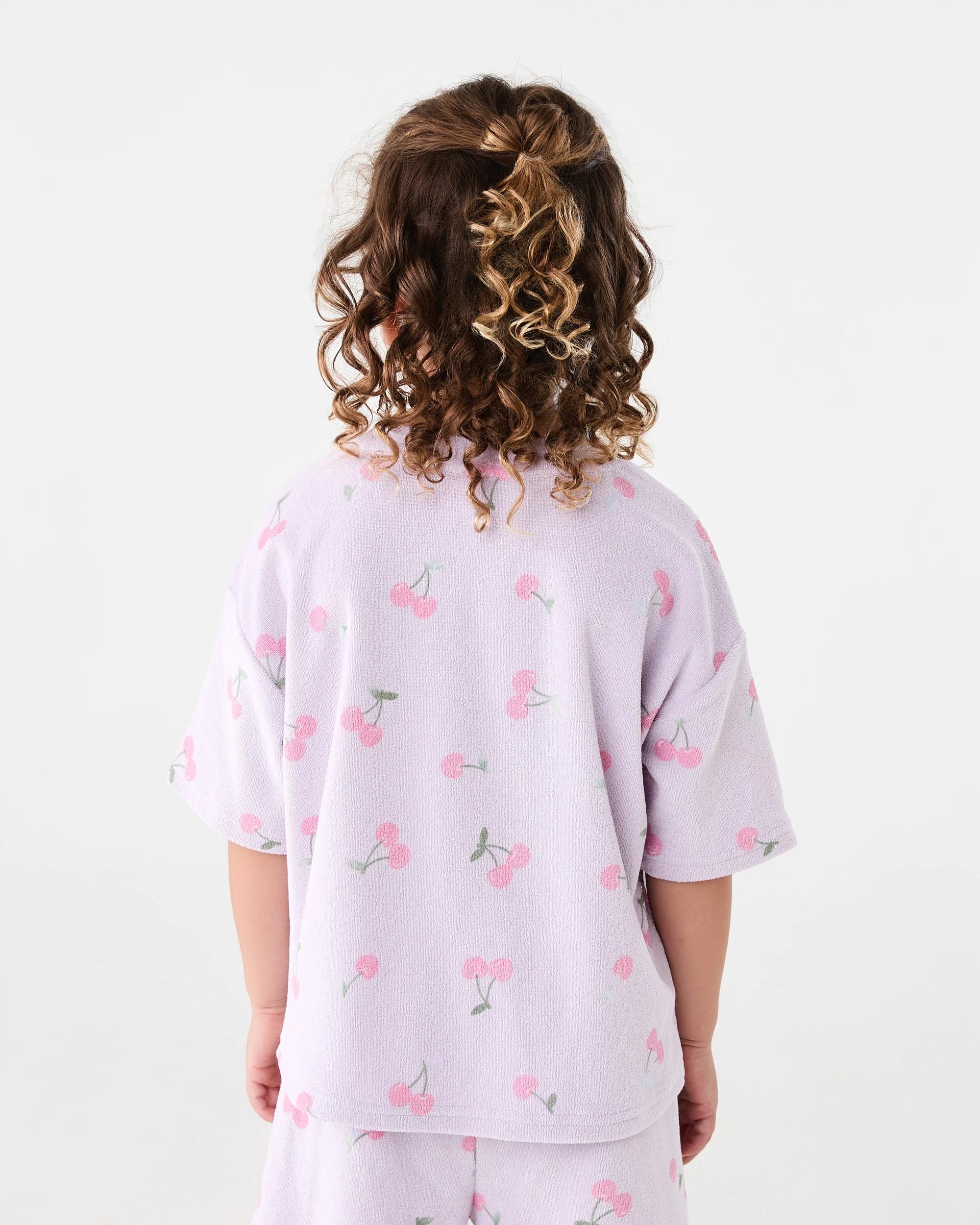 2 Oversized Terry T-shirt Pur Cherry, 2 of 7