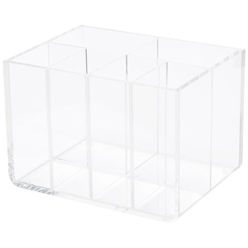 1 Otto 6 Compartment Desk Tidy Acrylic, 1 of 7