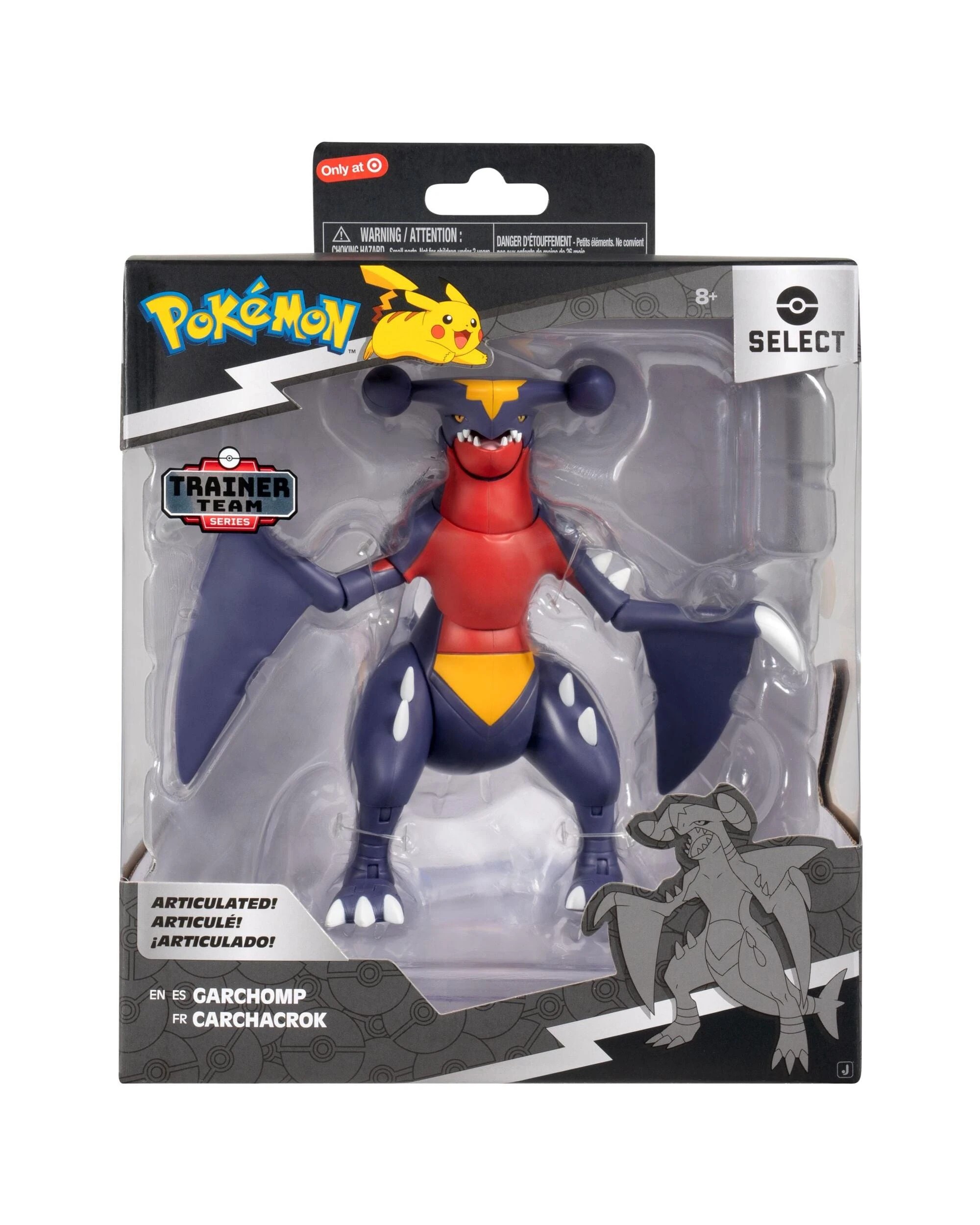 Pokemon Select Trainer Team Series Garchomp Super Articulated 6 inch ...