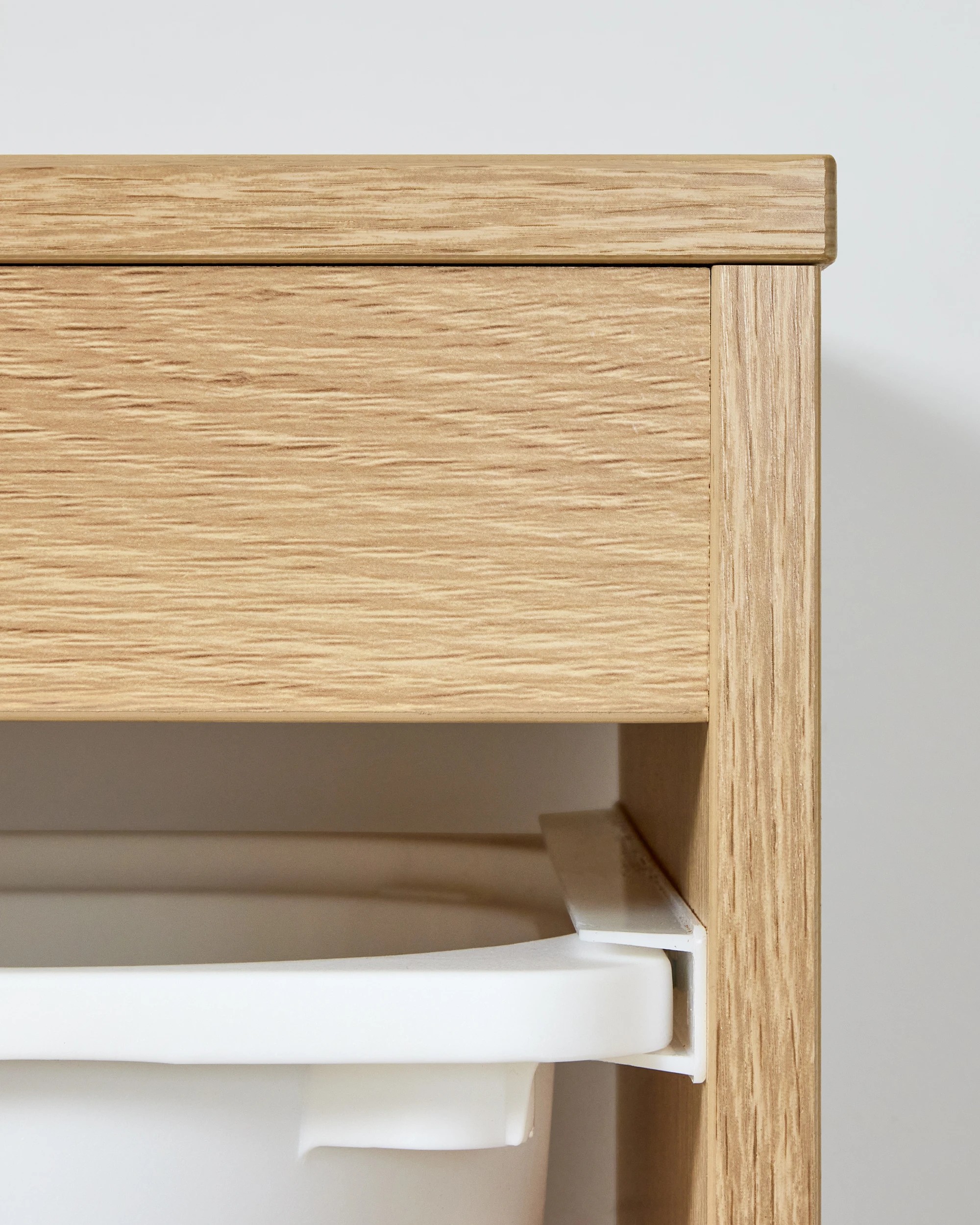 4 3 Tub Storage Unit - Oak, 4 of 7