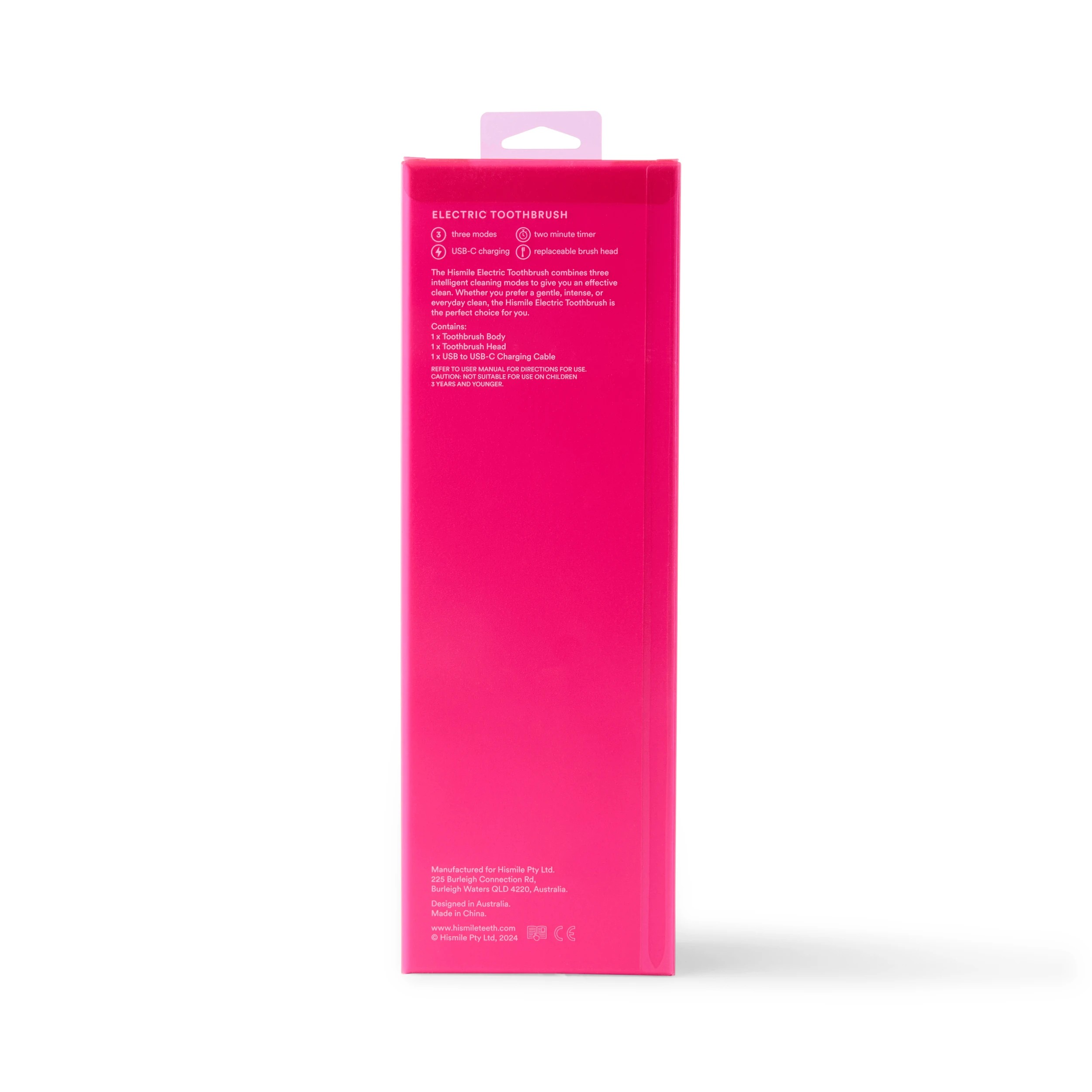 3 Hismile Electric Toothbrush - Bright Pink, 3 of 9