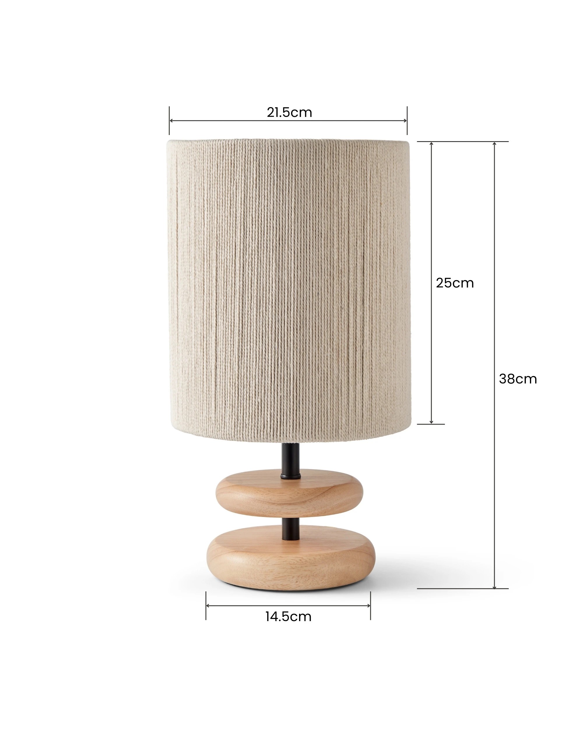 7 Sherwood Isle Wood Table Lamp - Natural, 7 of 9