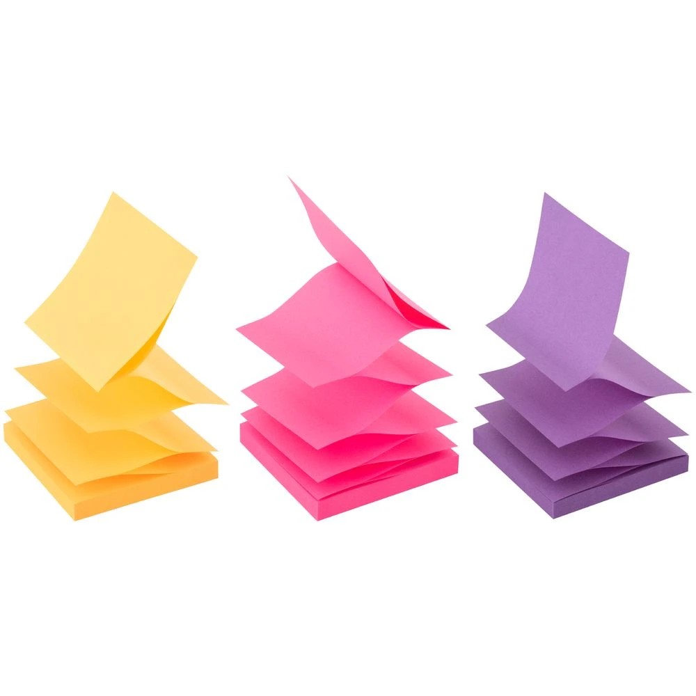 3 J.Burrows Stick-It Dispenser Notes 76x76mm Assorted 18 Pack, 3 of 3