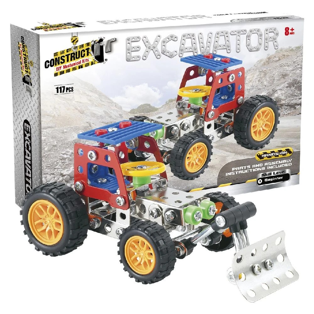 2 Constrcut It DIY Mechanical Kit Excavator 117 Pieces, 2 of 3