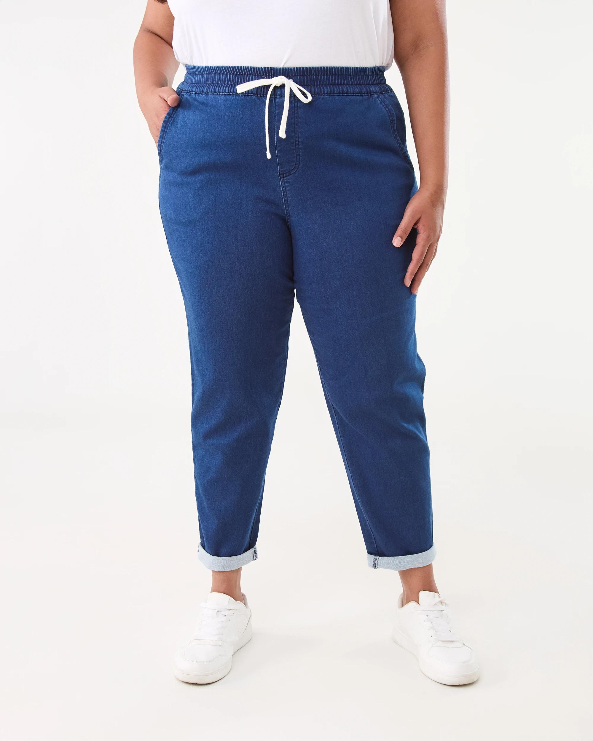 1 Curve Denim Joggers Blu M Wsh, 1 of 6
