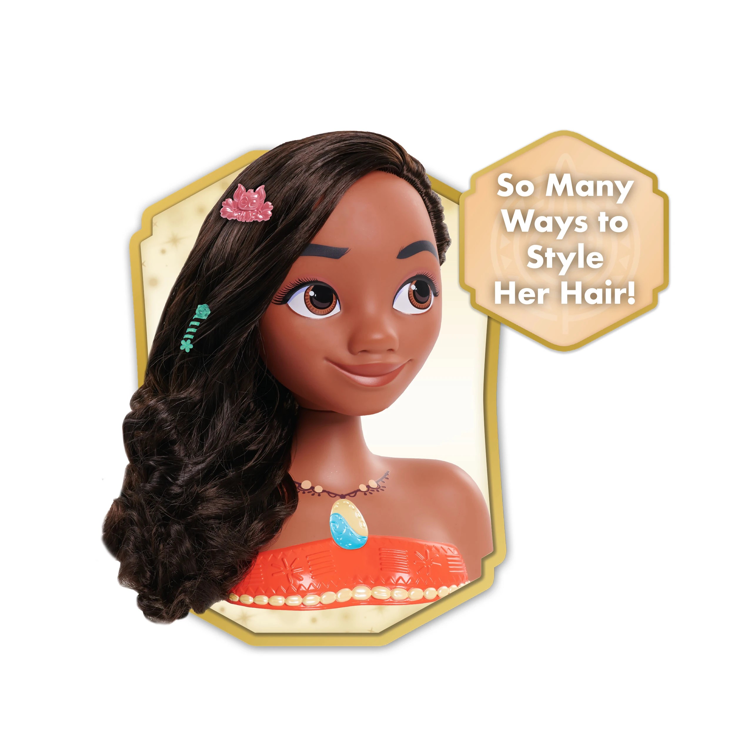 5 14 Piece Disney Princess Moana Styling Head, 5 of 6