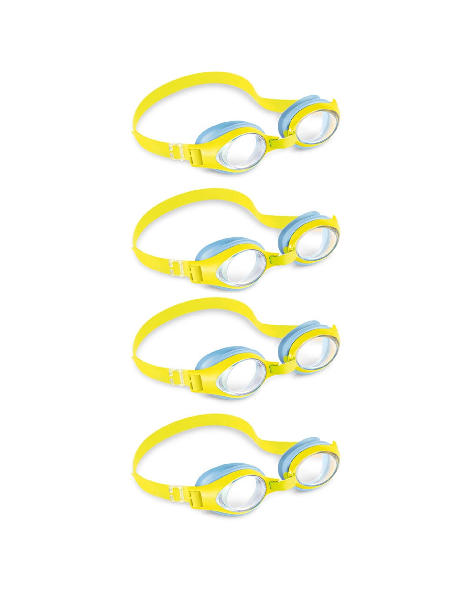 1 Intex 4PK Hypoallergenic Junior Swimming Eye Goggles 3-8y, 1 of 5