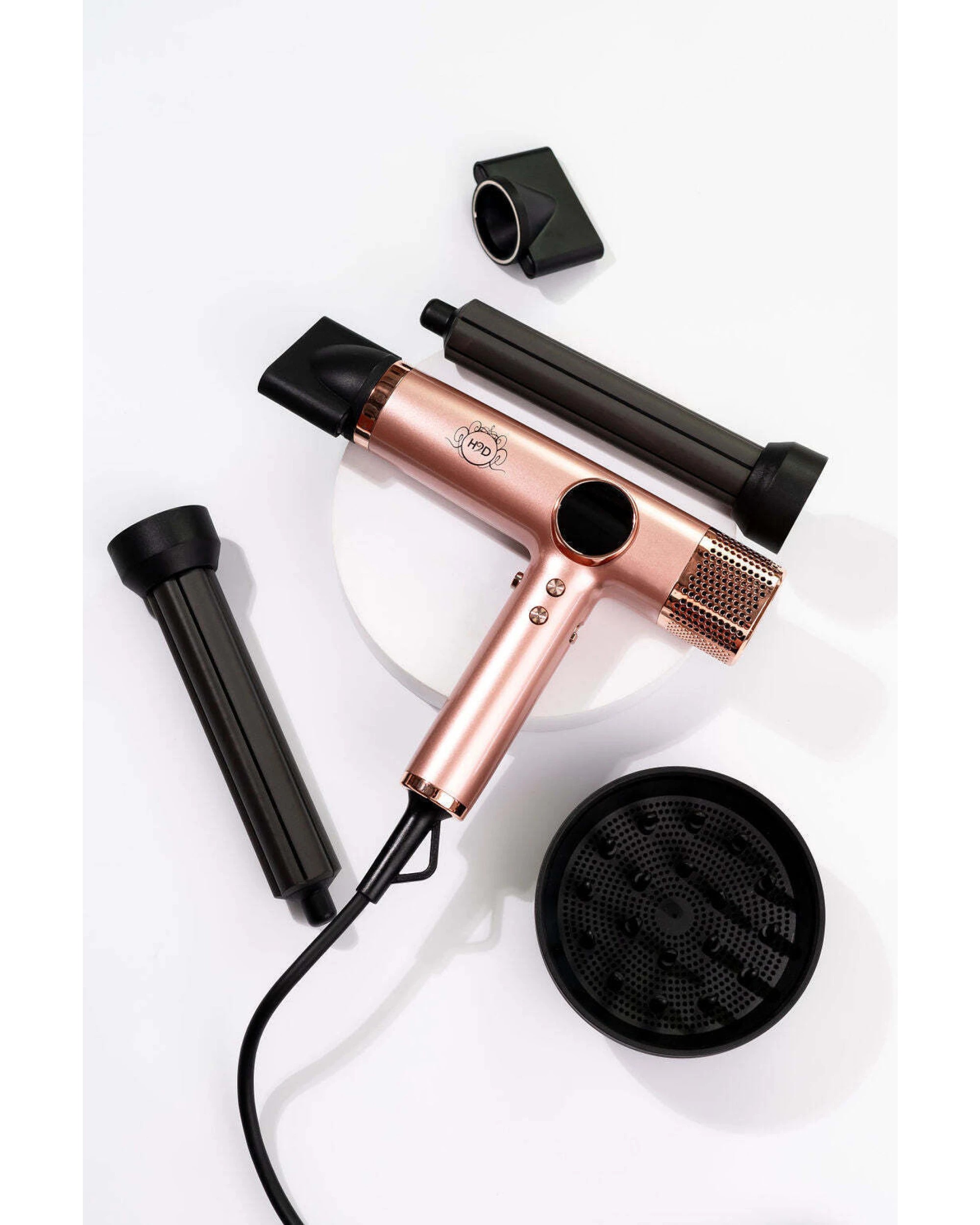 7 H2D 4-in-1 Xtreme Ionic Magnetic Hairdryer + Styler Styling Iron in Rose Gold, 7 of 7