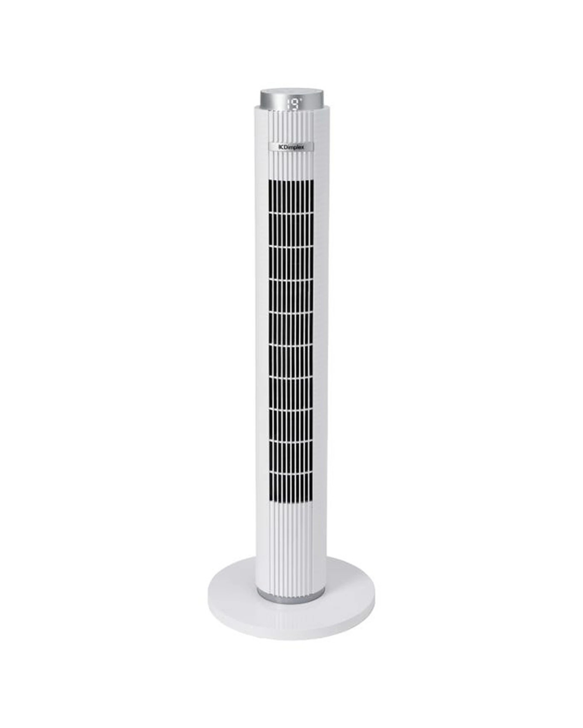 1 Dimplex 93cm Digital Tower Fan Home/room Bedroom Fan W/ Night Light - White, 1 of 5