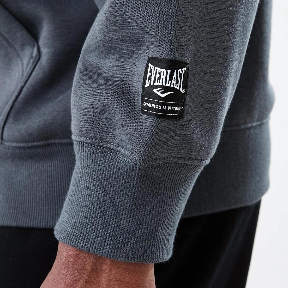 7 Everlast Mens Oversized Hoodie EVER DISTRESS CHARCOAL, 7 of 9