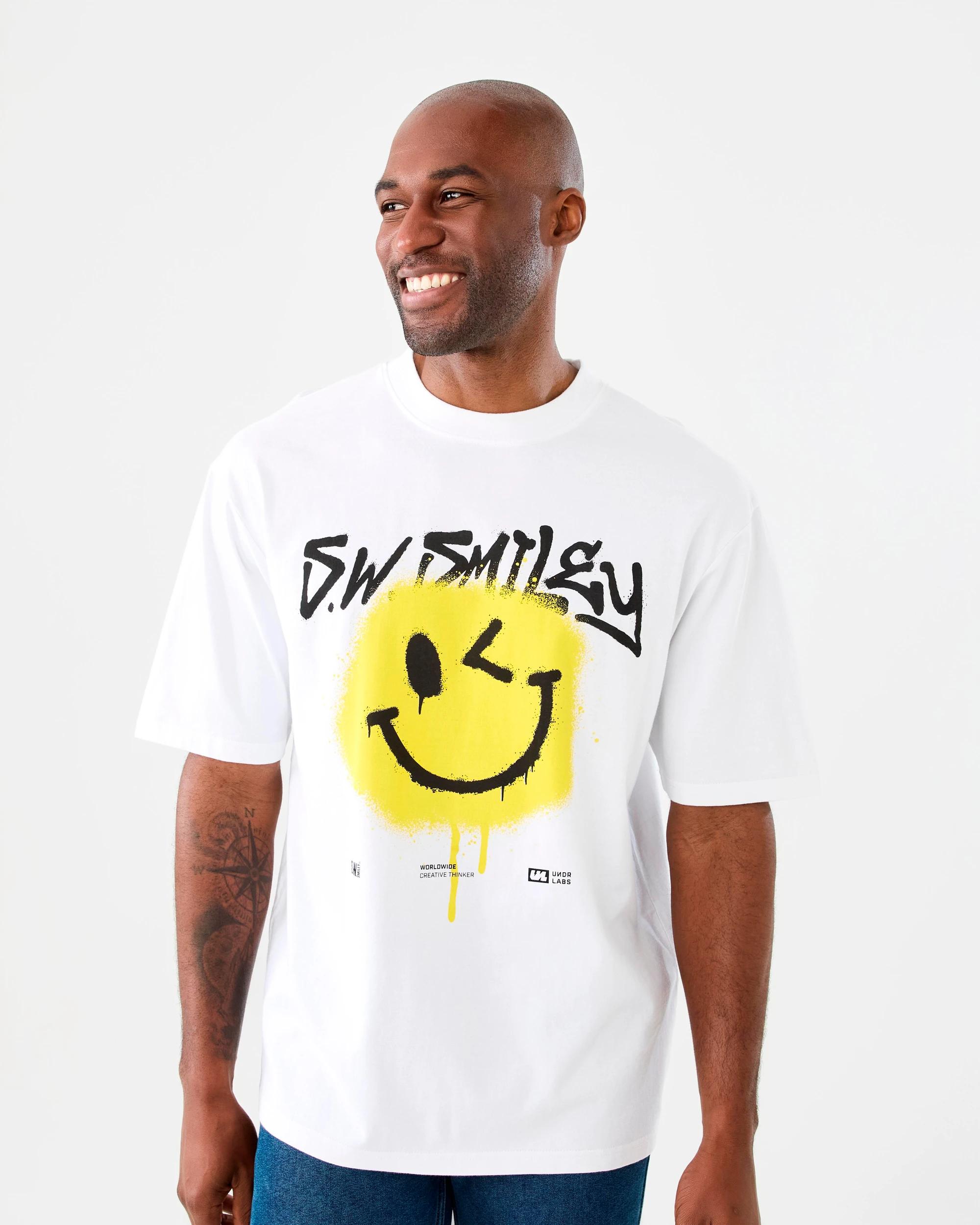 1 Smiley License T-shirt White, 1 of 6