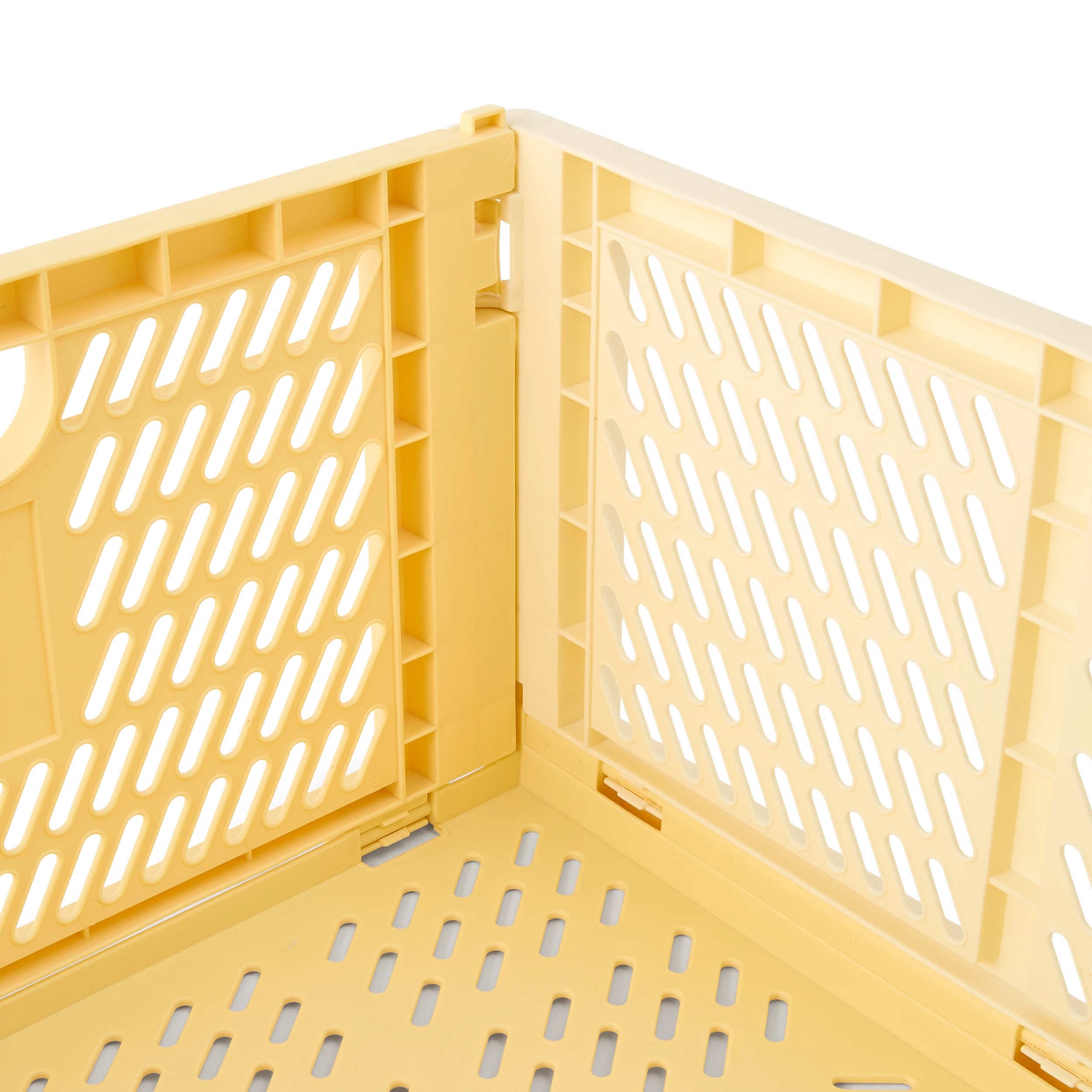 6 30L Collapsible Crate - Large, Yellow, 6 of 8