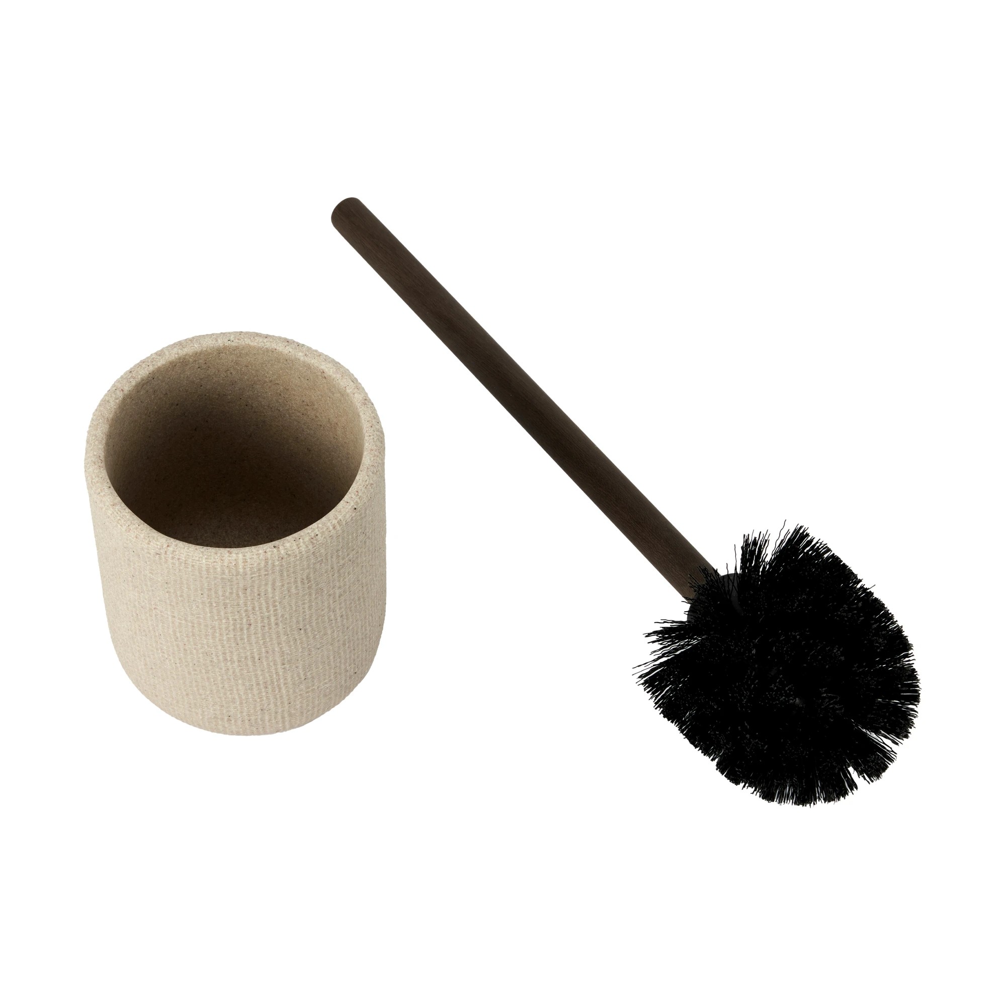 3 Linen Look Toilet Brush, 3 of 6
