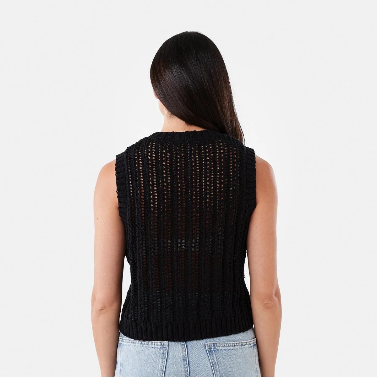 3 Knit Vest Black, 3 of 6