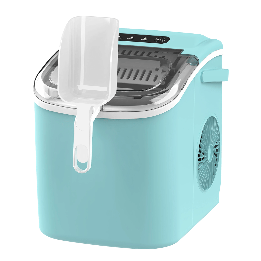 1 Advwin 12kg Ice Maker Portable Ice Cube Machine - Green, 1 of 7