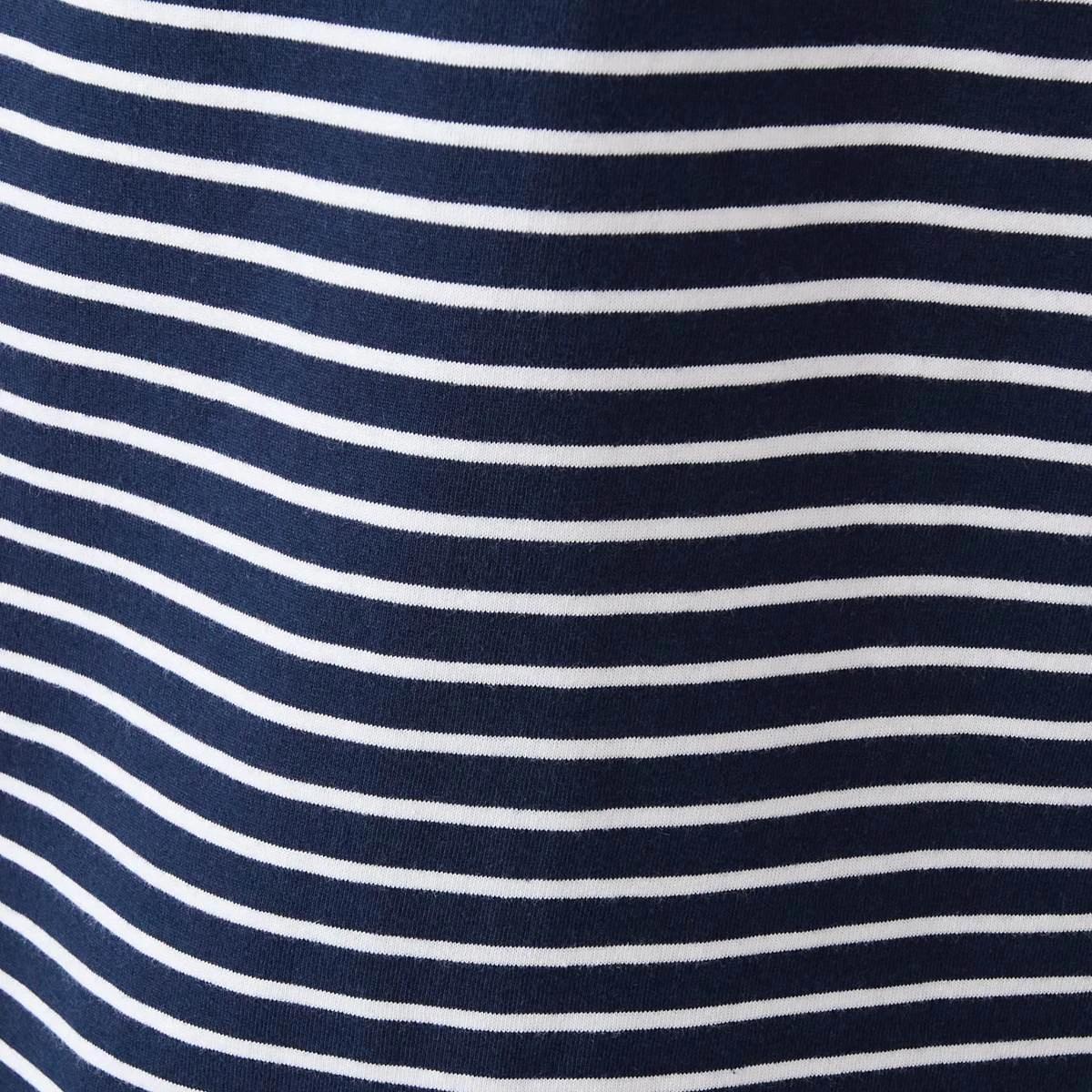 6 Australian Grown Cotton Stripe T-Shirt Nvy Strp, 6 of 6