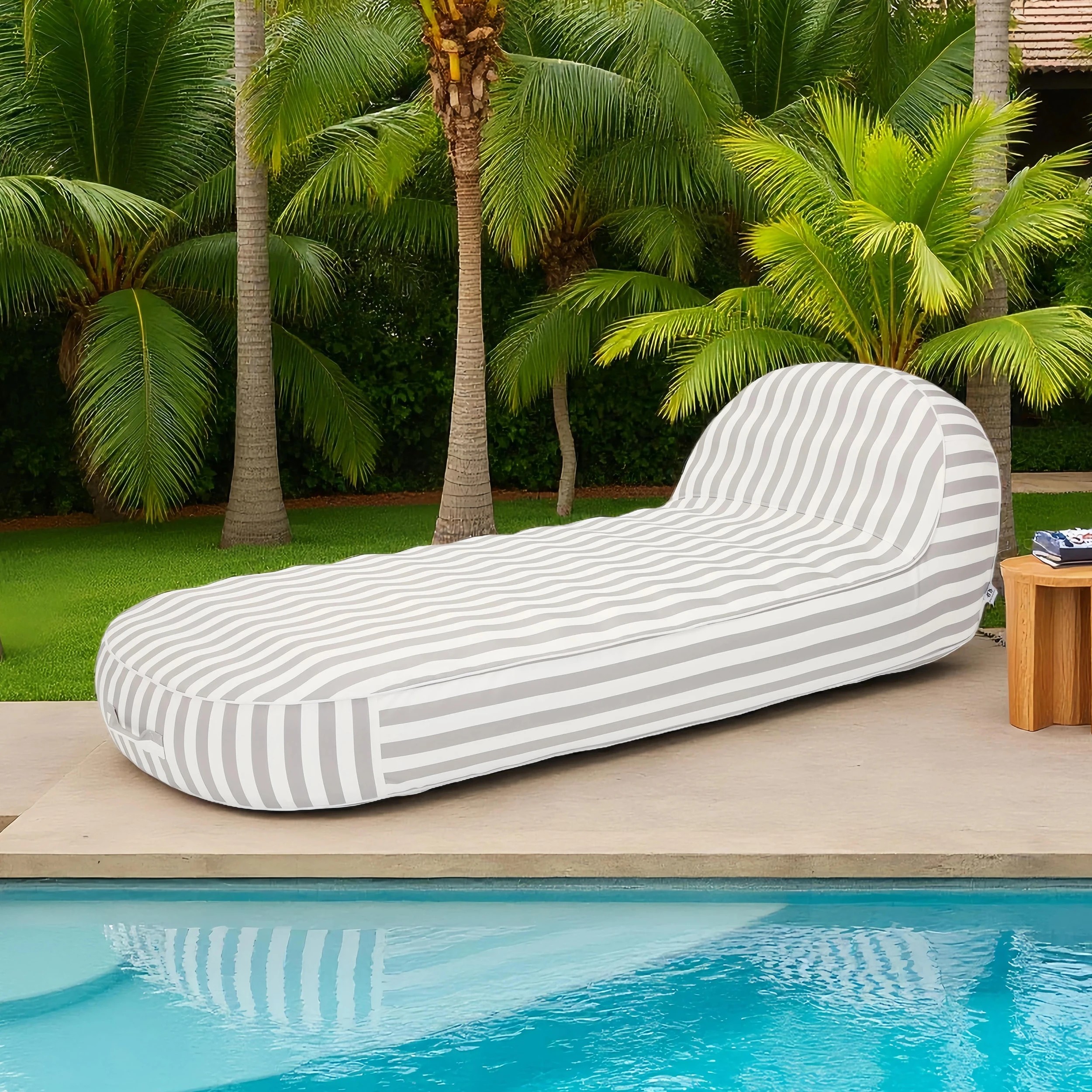 9 IHOMDEC Outdoor Waterproof Inflatable Lounge Chair - Grey, 9 of 10