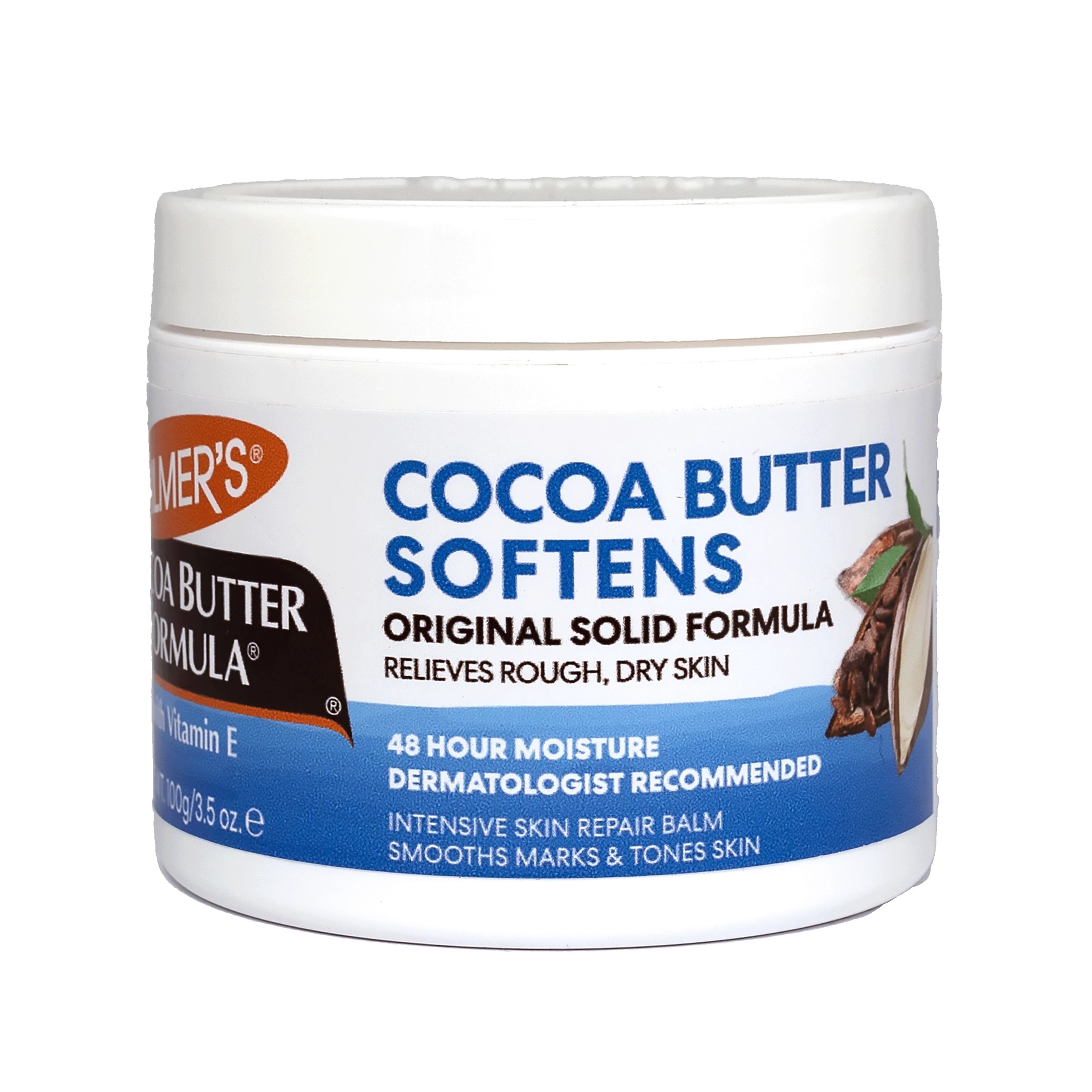 1 Palmers Palmer's Cocoa Butter Solid Formula Jar 100g - Vitamin E - White, 1 of 4
