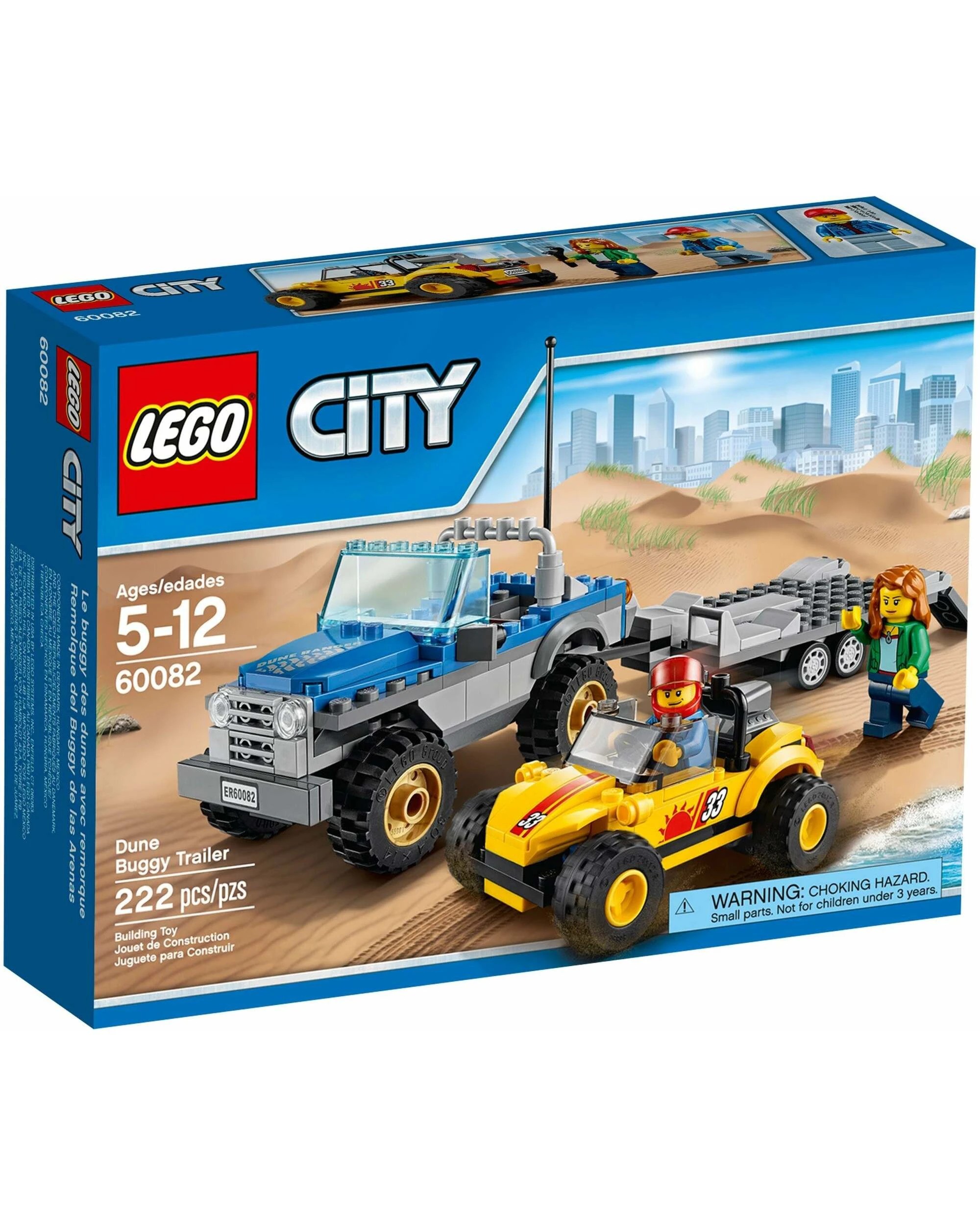 1 LEGO 60082 City Great Vehicles Dune Buggy Trailer, 1 of 5