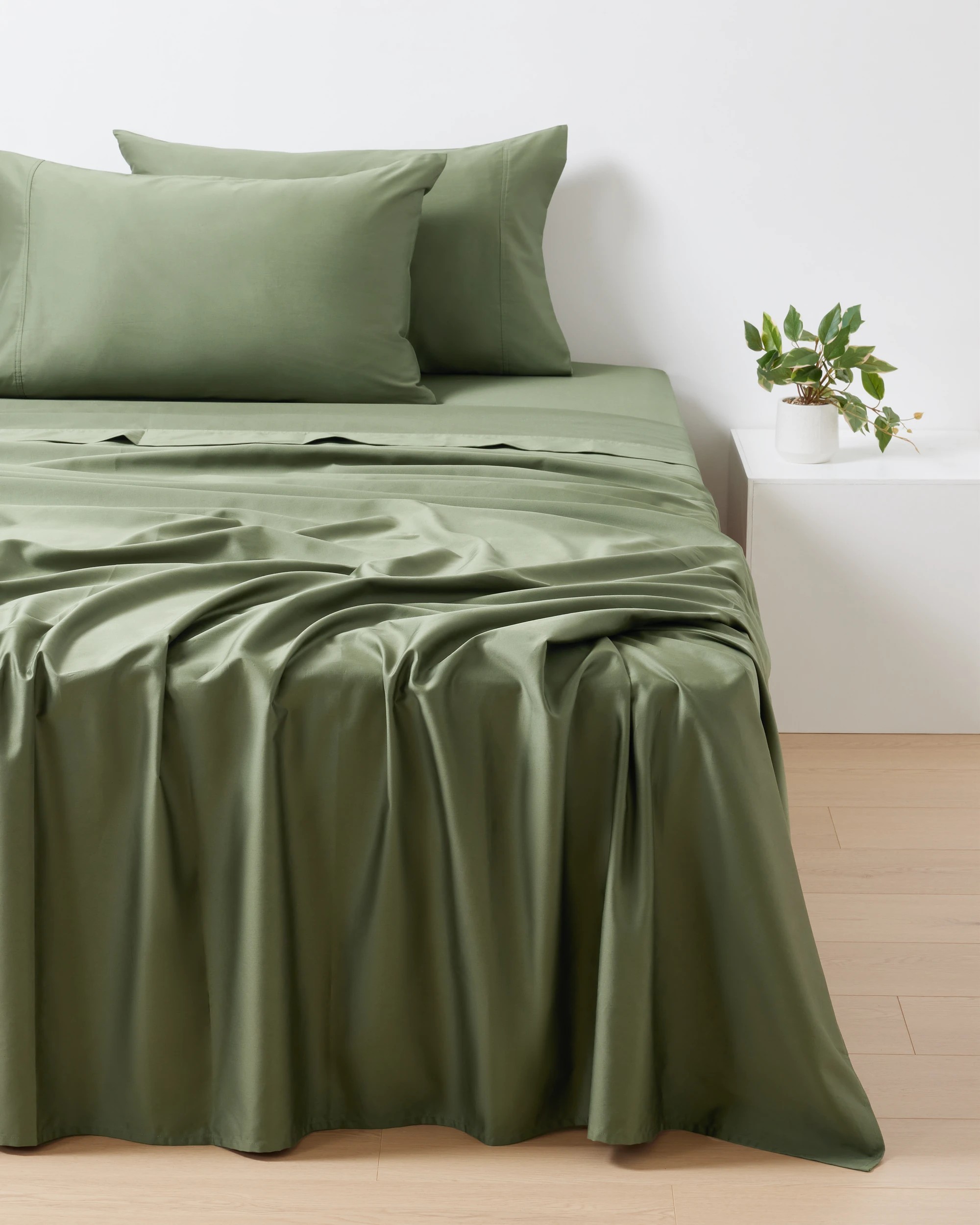 1 500 Thread Count Cotton Sheet Set - Double Bed, Forest, 1 of 9