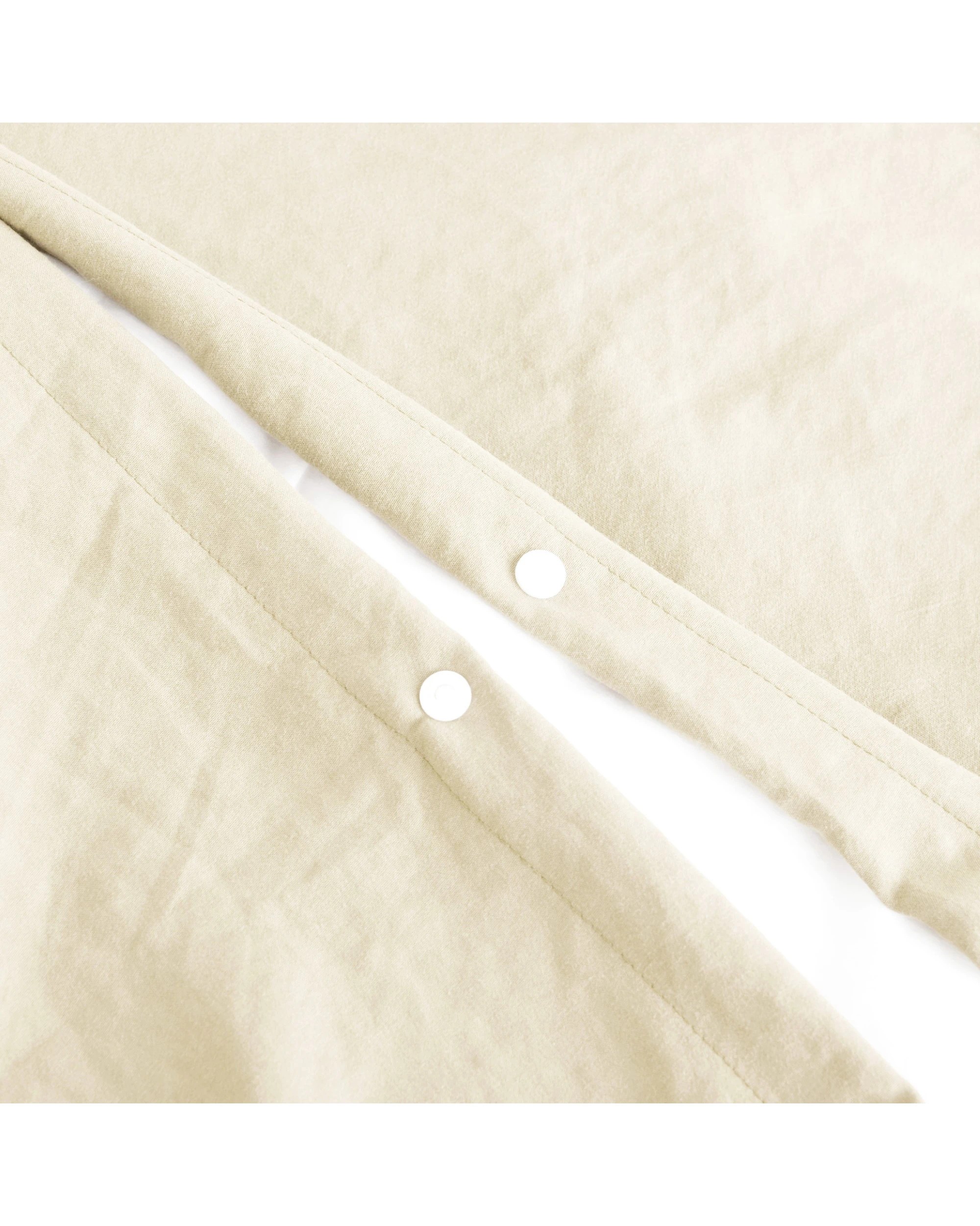 4 Dreamaker Superfine Washed Microfibre Quilt Cover Set - King Single Bed - Natural, 4 of 7