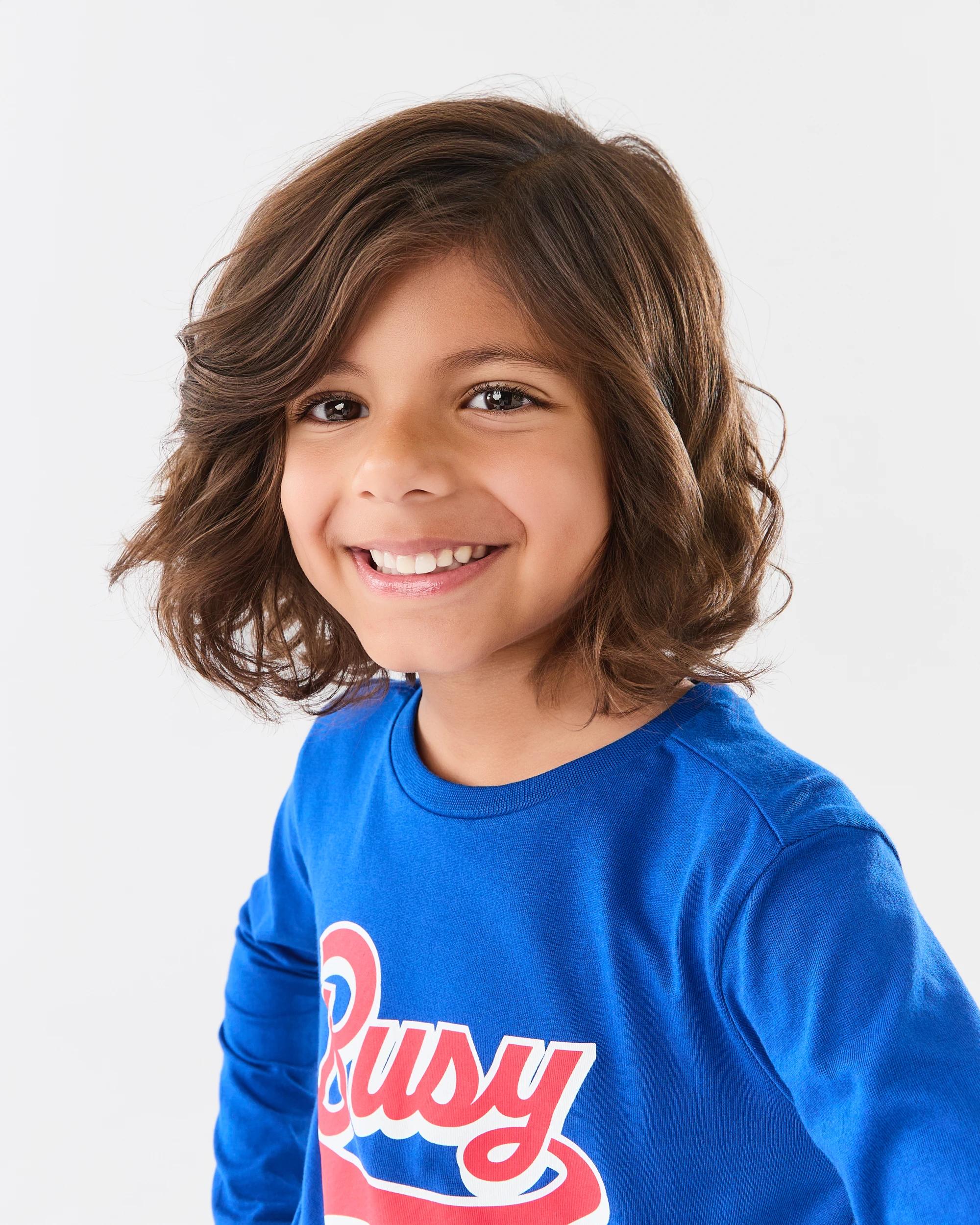 3 Long Sleeve Print T-shirt Blu Busy, 3 of 7