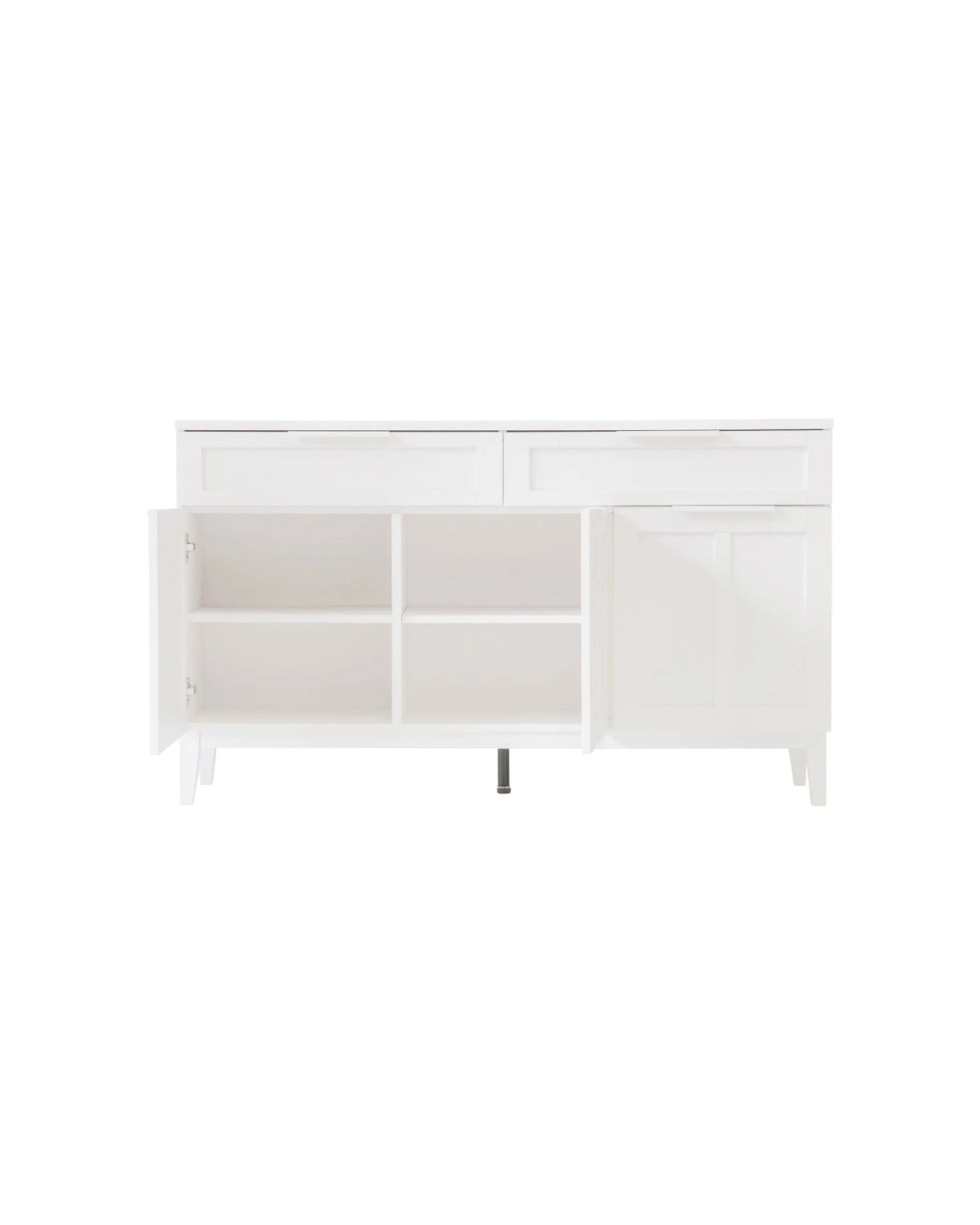 5 Alpine Bay Tenley 2 Drawer 3 Door Wood-Look Finish Sideboard Cabinet - White, 5 of 9