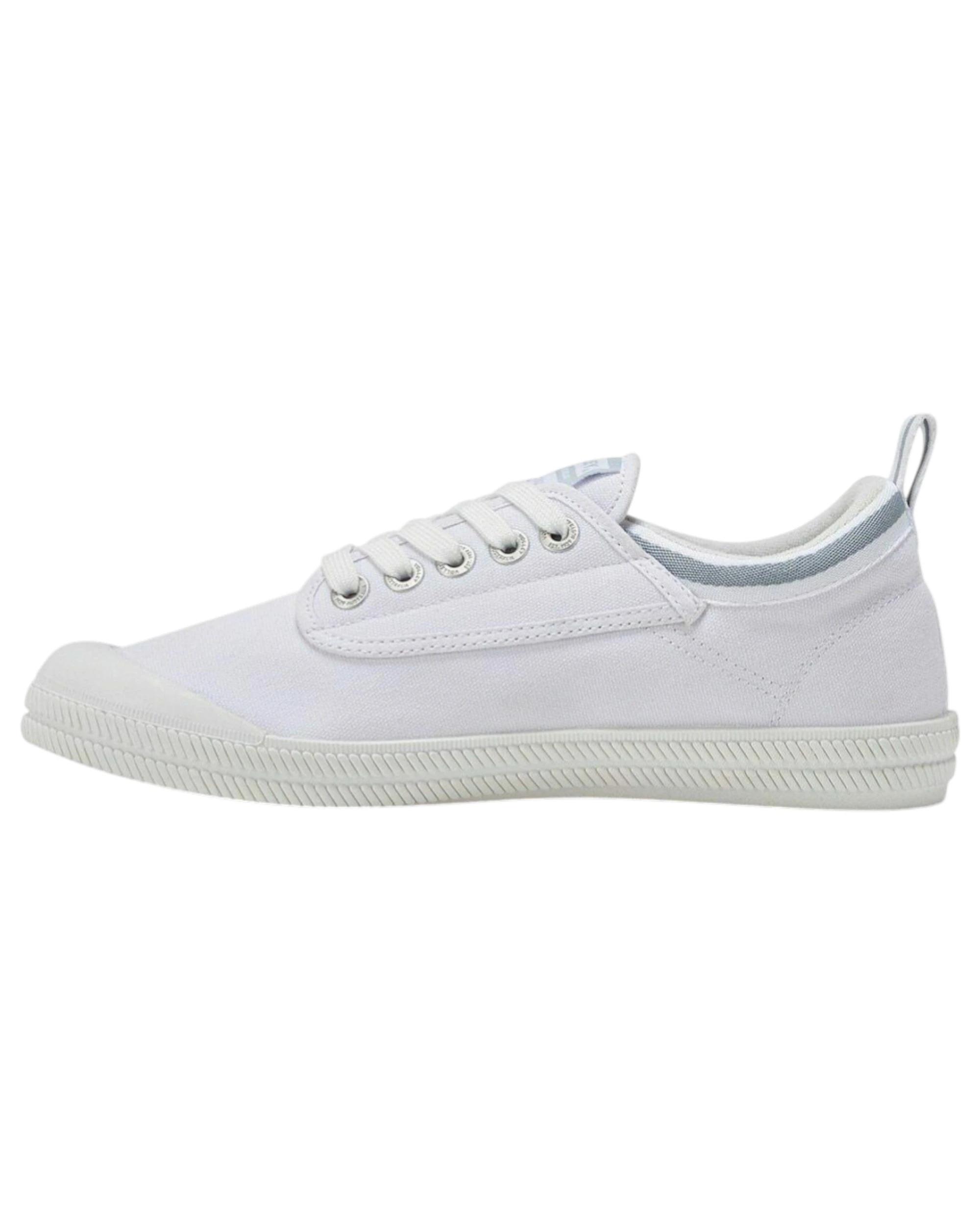 2 Volley Dunlop s International Low Canvas Casual Mens Shoes - White/Blue WHITE/LIGHT GREY INTERNATIONAL LOW, 2 of 4