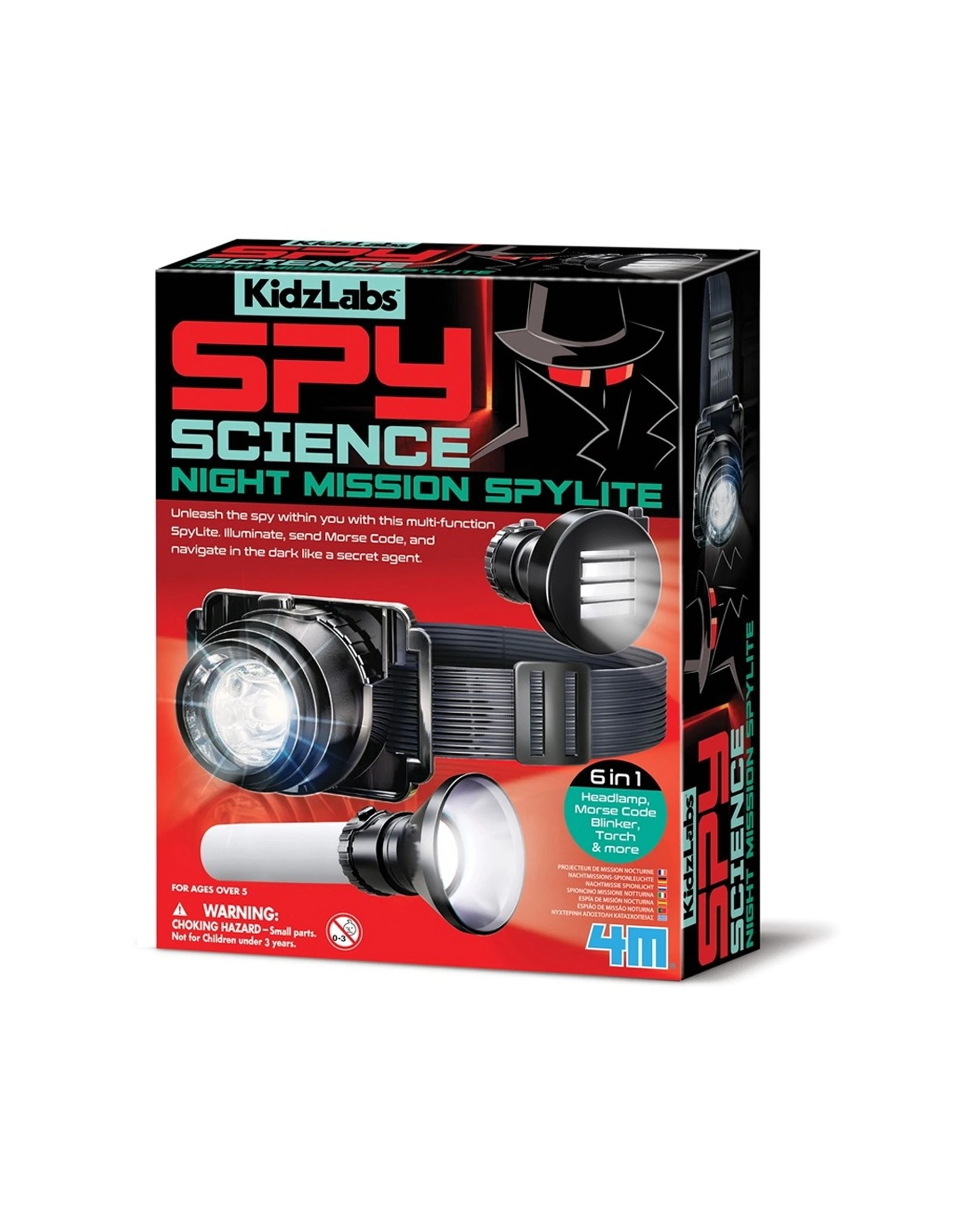 1 4M KidzLabs Spy Science Night Mission Spylite Kids Children Play Toy, 1 of 3