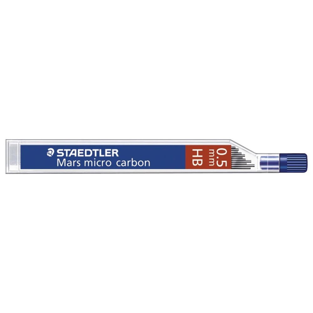 2 Staedtler Mars Micro Mechanical Pencil Lead Refills 0.5mm HB, 2 of 3